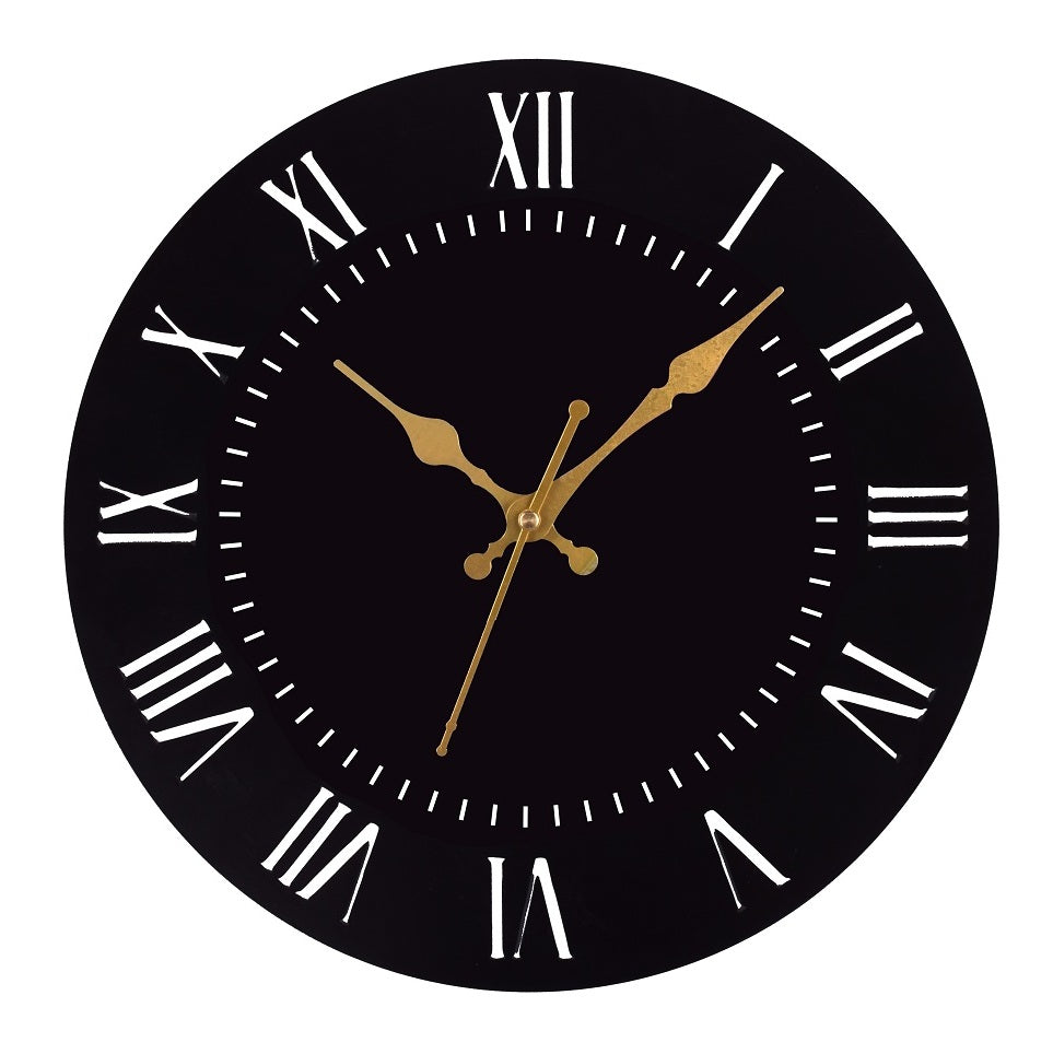 Metal Wall Clock for Living Room, Bedroom, Office, Kitchen, Home and Hall