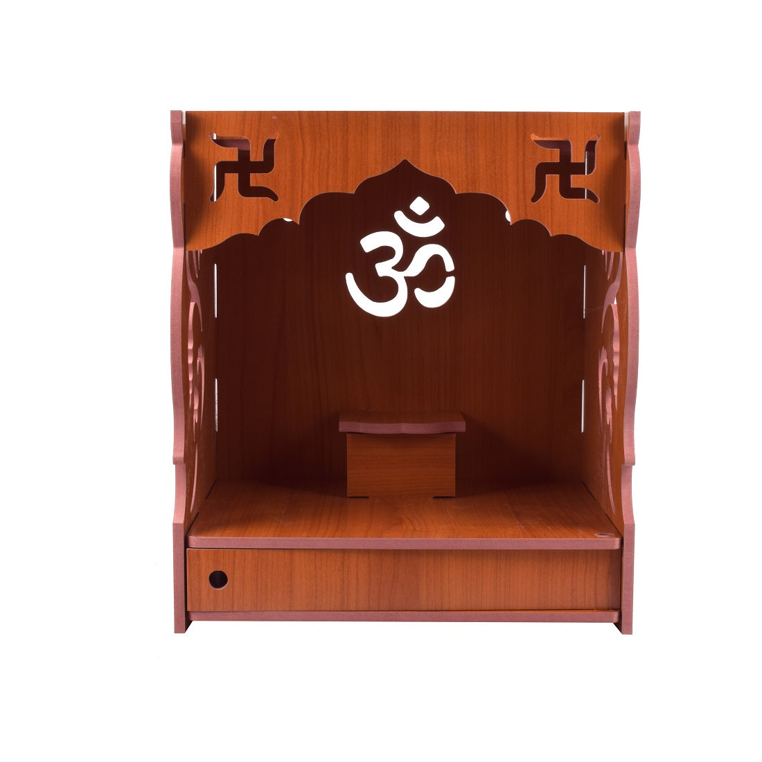 Beautiful Wooden Pooja Stand For Home, Temple For Home And Office/ Puja Mandir For Home And Office Wall With Led Light