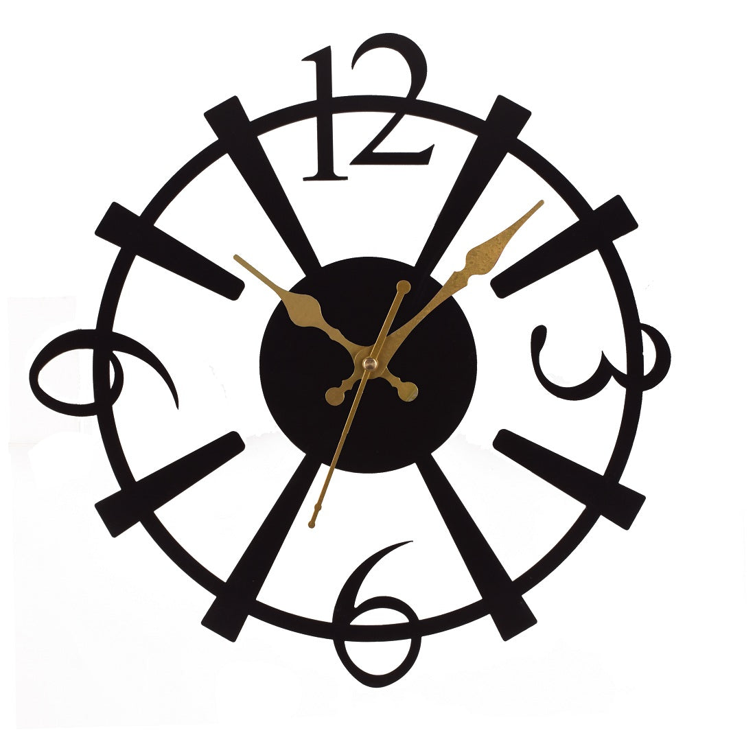 Handicraft Metal Wall Clock for Living Room