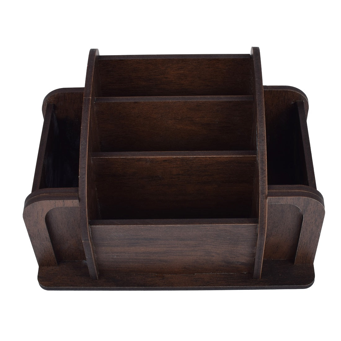 Wooden brown Color Multiuse Desk Organizers Pen stand and Card Holder