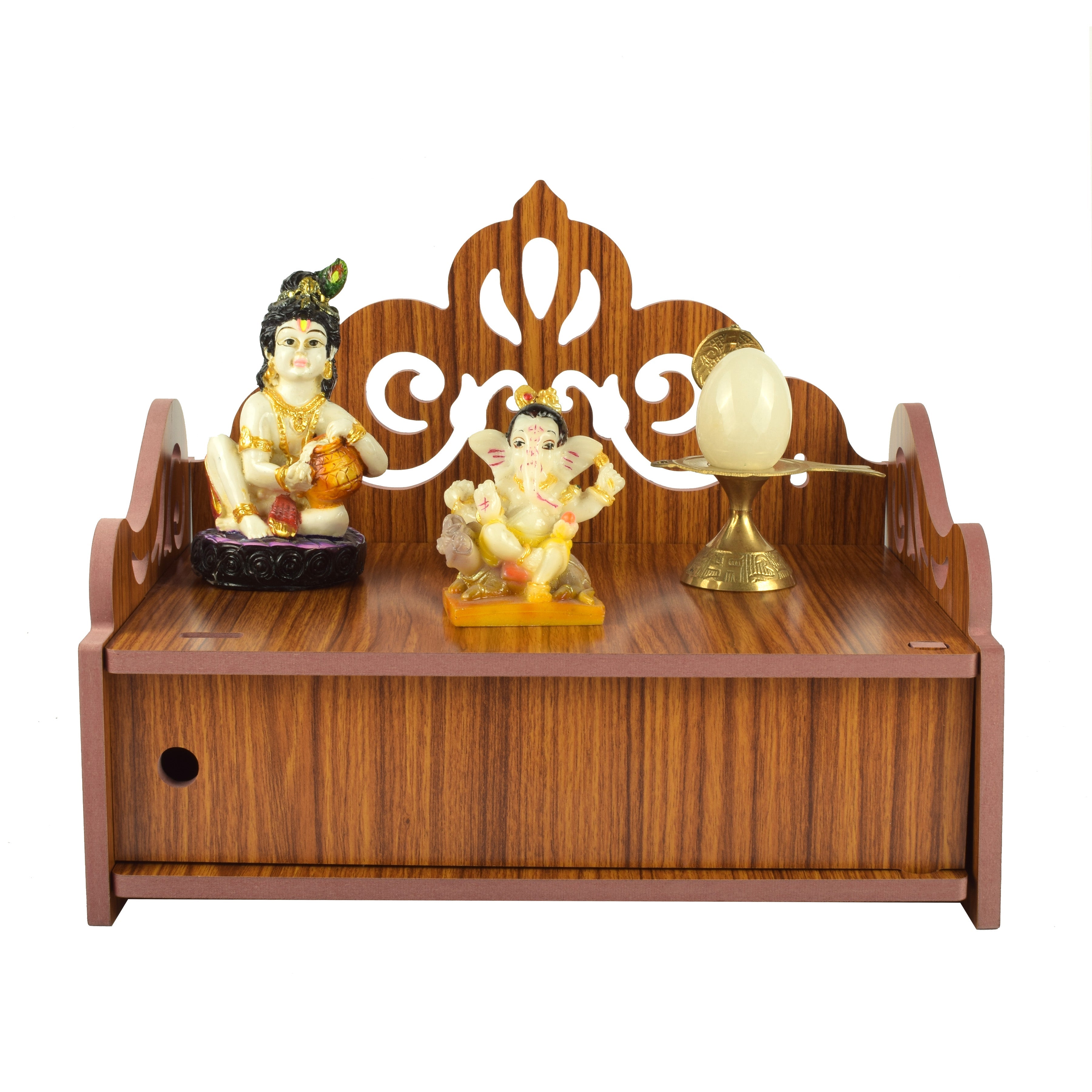 That is spacious and well-ventilated for conveniently keeping your idols. It promises a beautiful decor for your home and allows you to establish spiritual connections with God.