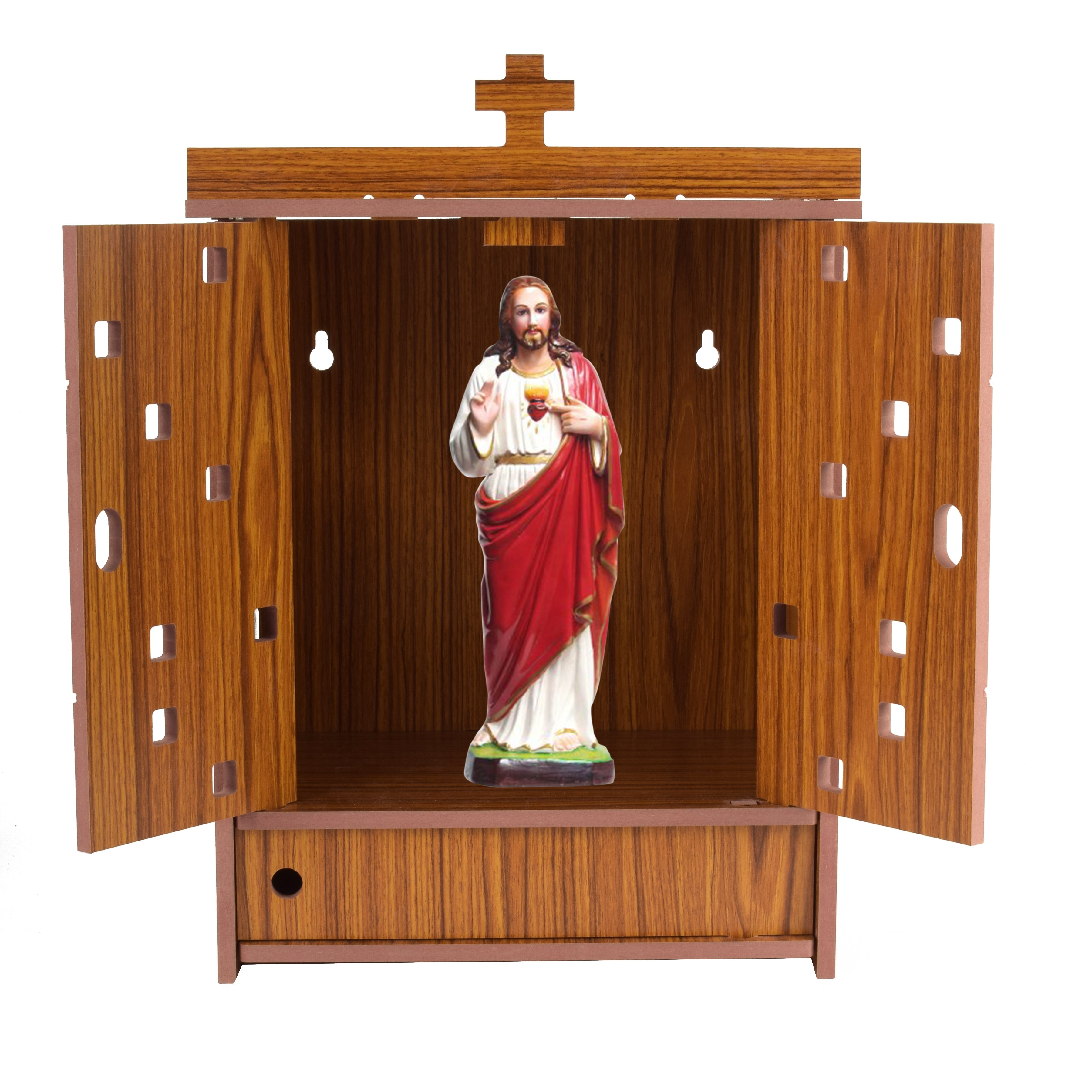 Christian Wooden Wall Hanging Temple for Home and Shop,Office and Home showpiece Temple