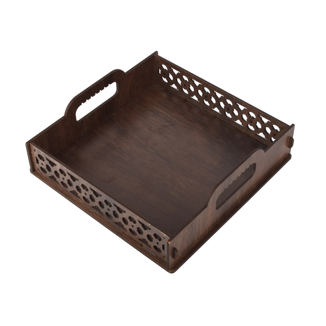 Wooden Serving Tray Rosewood,Wooden Tray and Platters,Rustic Nesting Trays