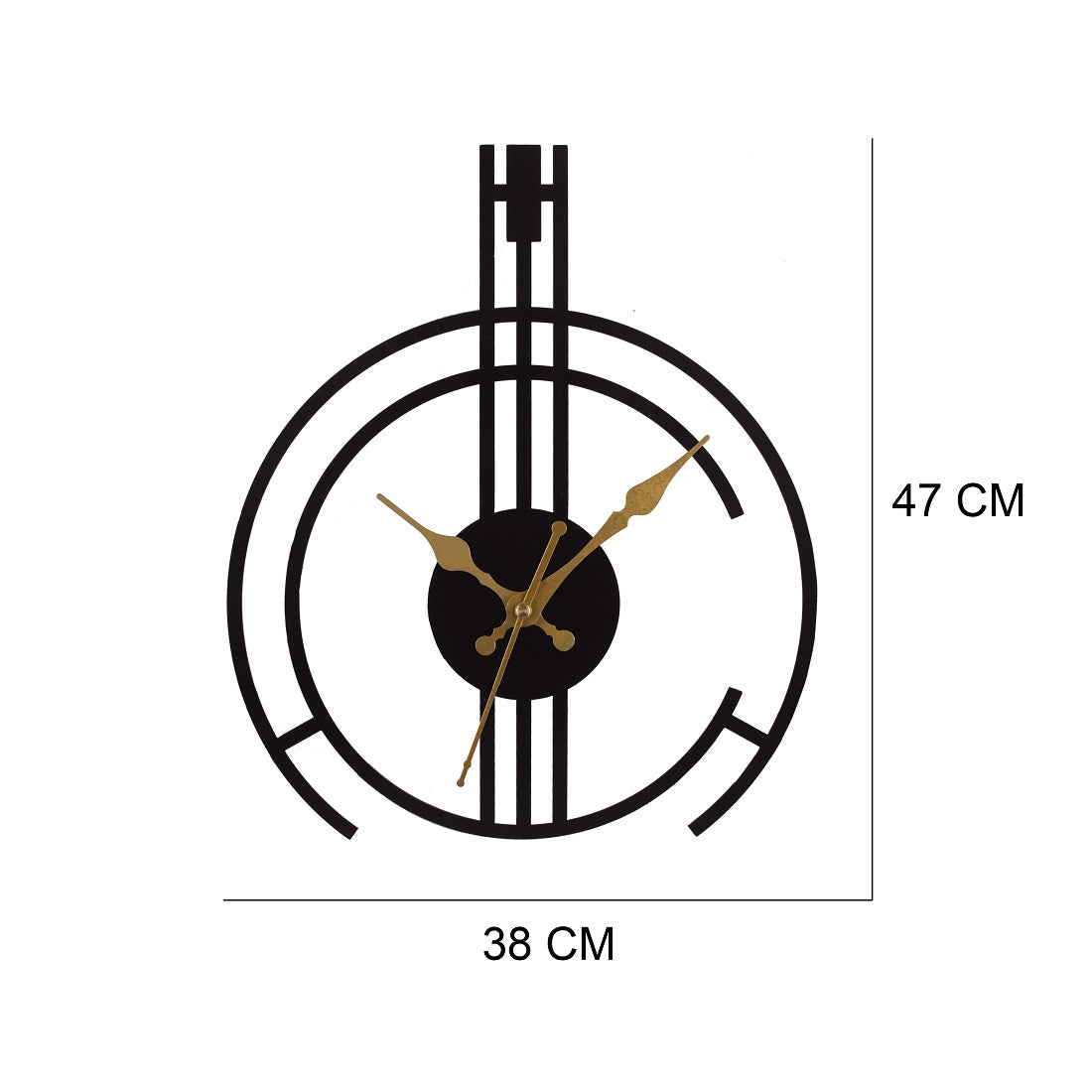 Handicraft Metal Wall Clock for Living Room