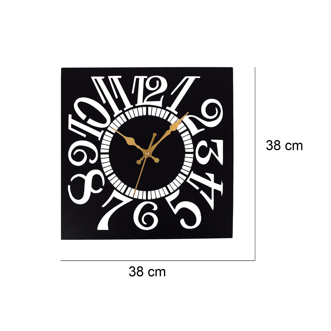 Metal Wall Clock for Living Room, Bedroom, Office, Kitchen, Home and Hall