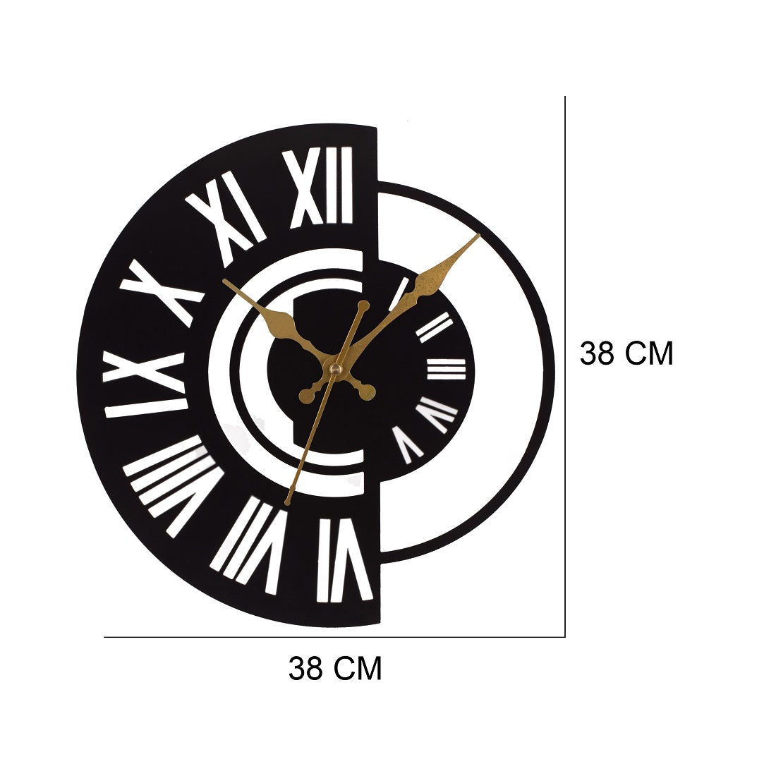 Handicraft Metal Wall Clock for Living Room