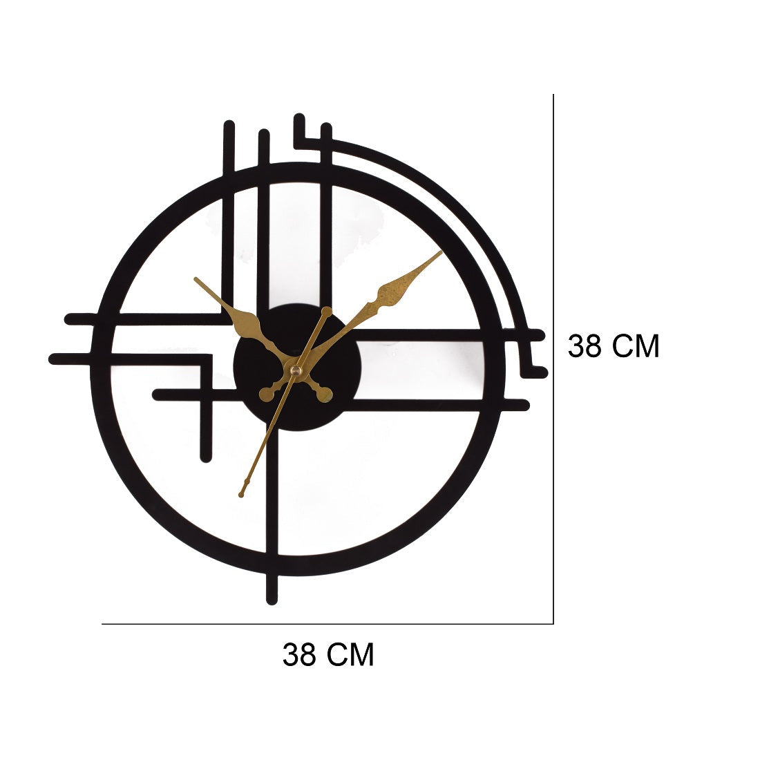 Handicraft Metal Wall Clock for Living Room