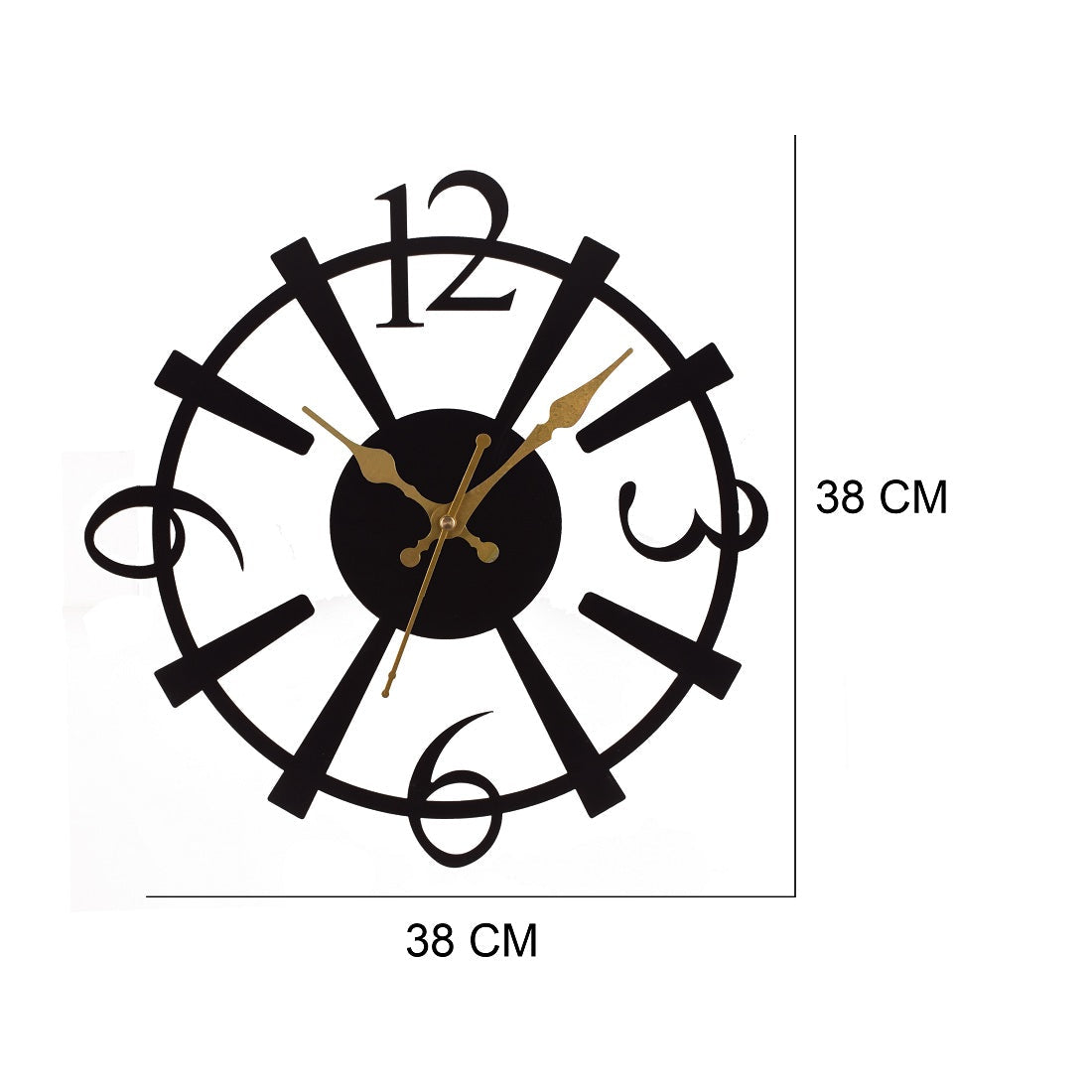 Handicraft Metal Wall Clock for Living Room