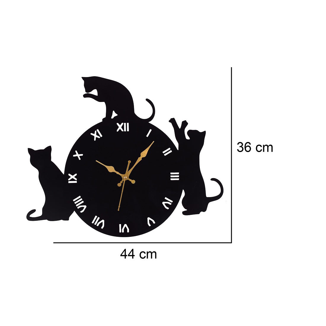 Metal Wall Clock for Living Room, Bedroom, Office, Kitchen, Home and Hall