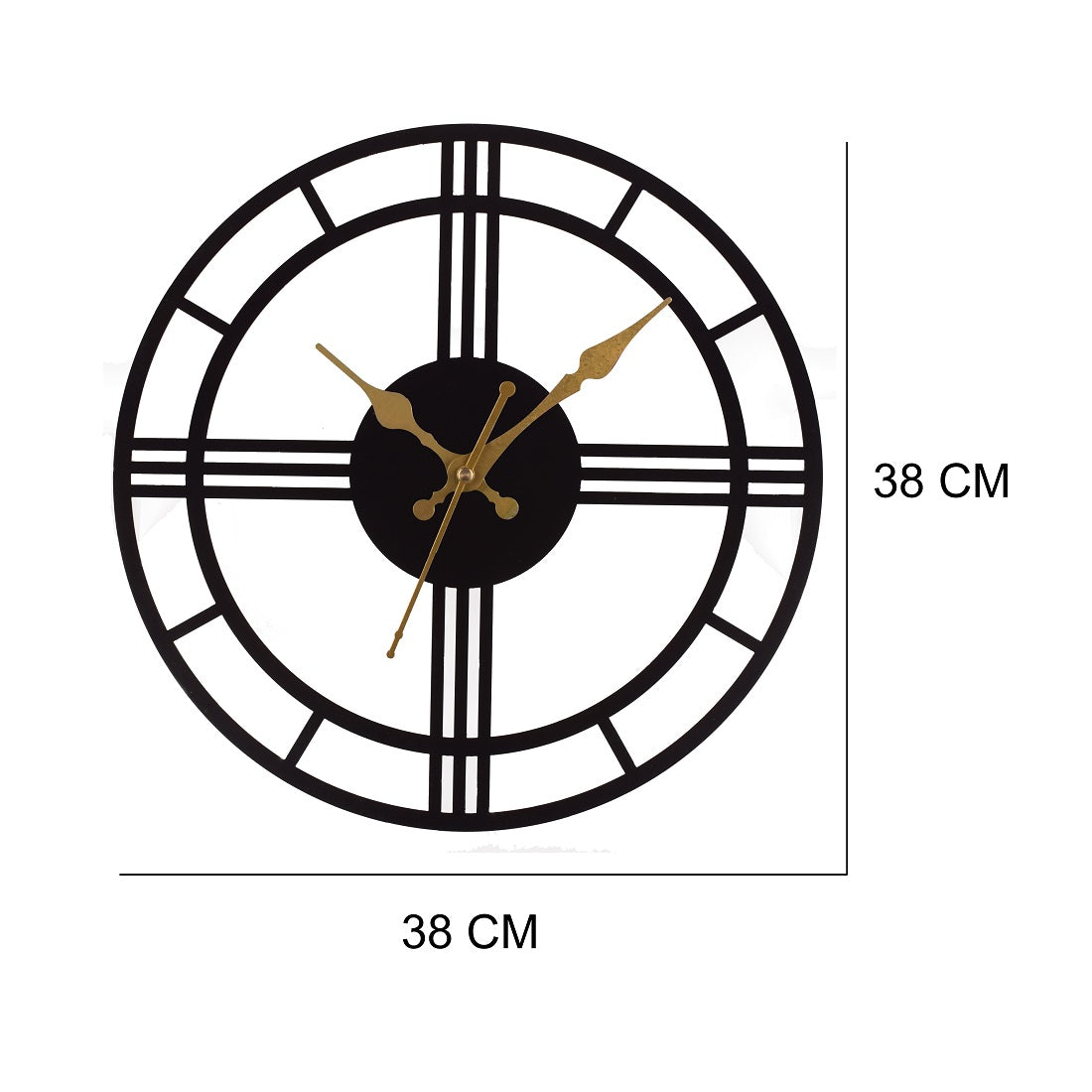 Handicraft Metal Wall Clock for Living Room