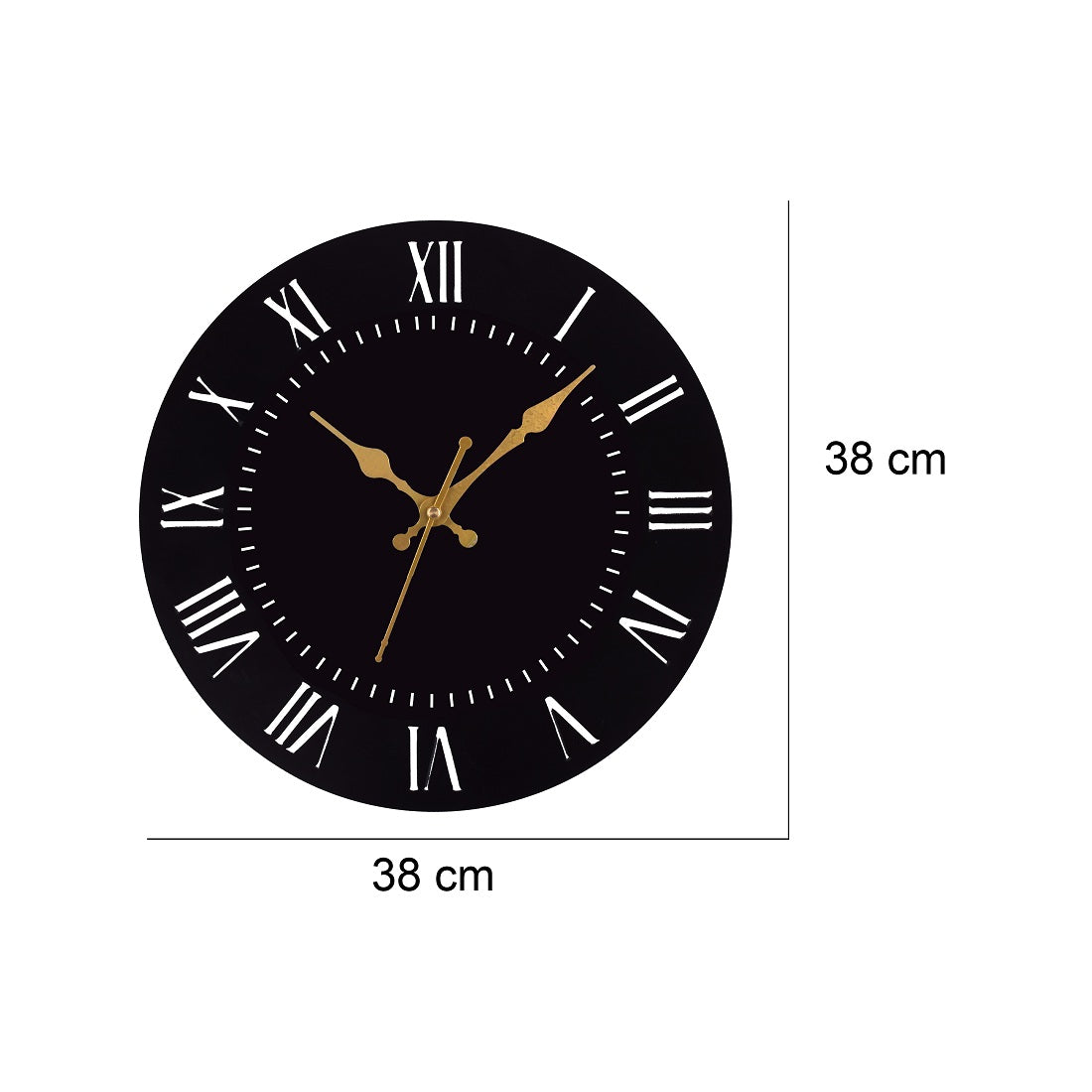 Metal Wall Clock for Living Room, Bedroom, Office, Kitchen, Home and Hall