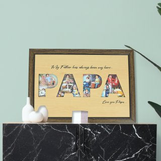 Wooden Engraving Photo ( Custmise Photo Frame ) 35cm x 51cm