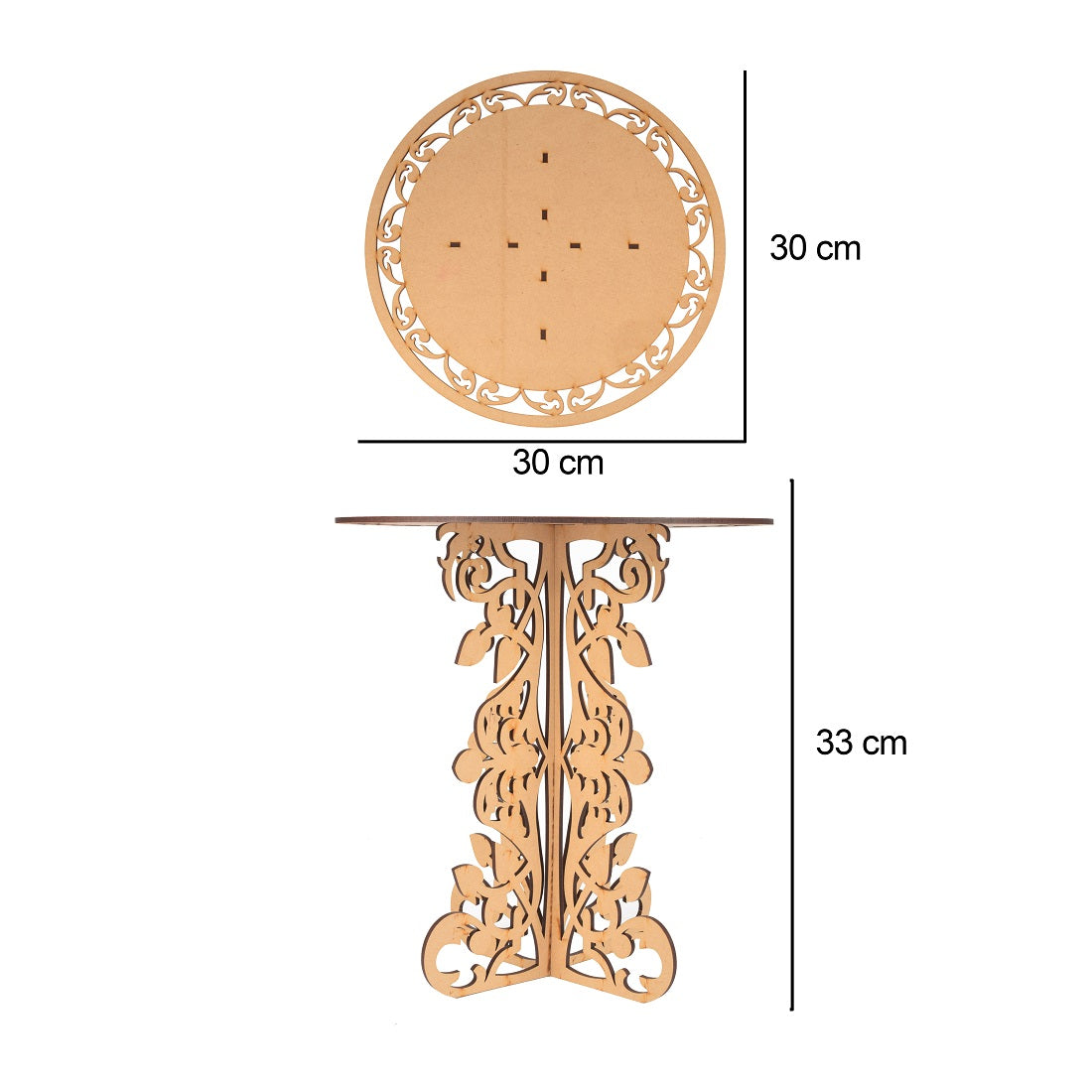 Wooden Cake Stand, Wooden Cupcake Stands Pedestal Cake Display Stand Decoration Cake Stand for Dining Table