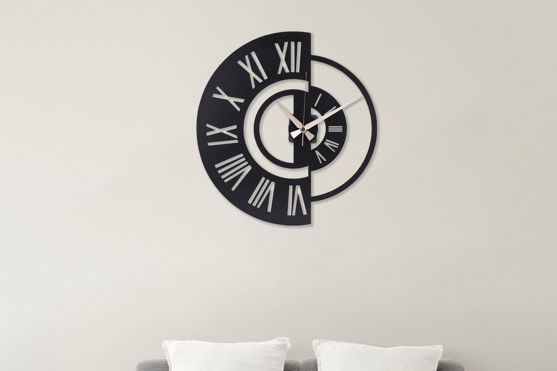 Handicraft Metal Wall Clock for Living Room