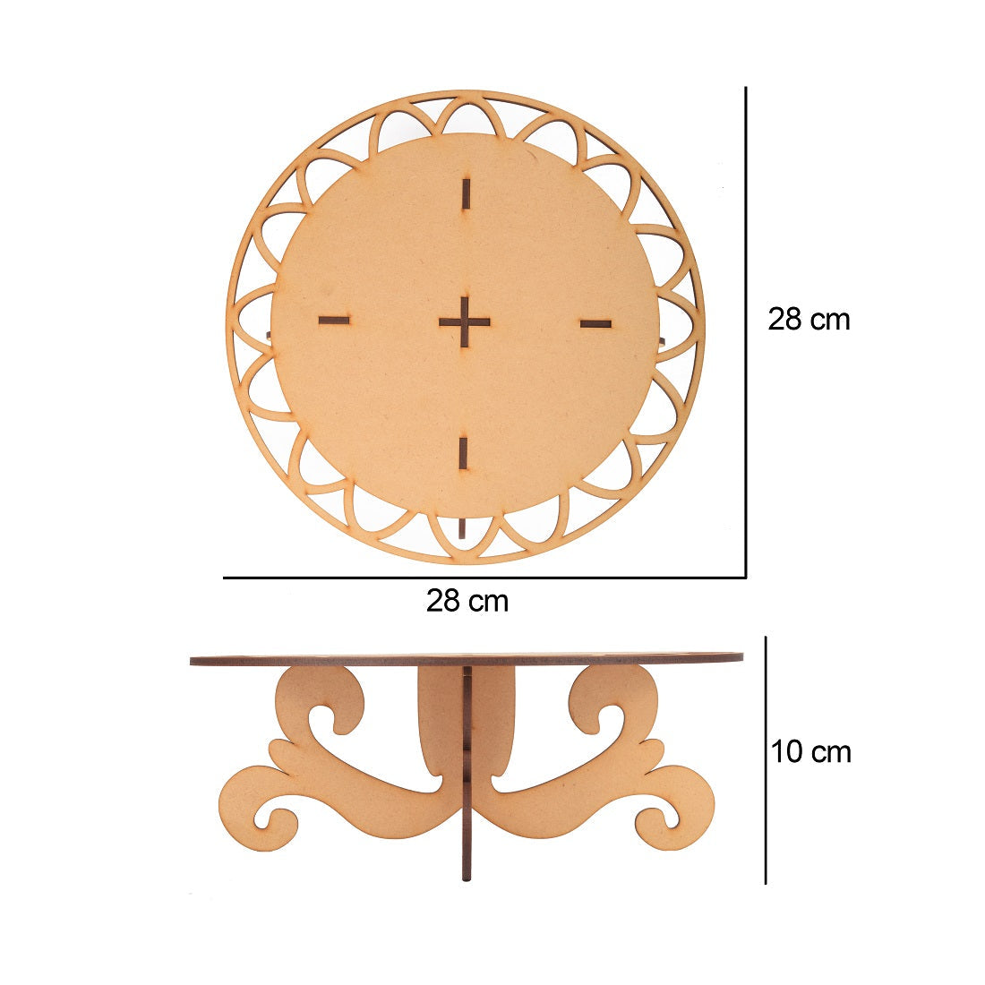 Wooden Cake Stand, Wooden Cupcake Stands Pedestal Cake Display Stand Decoration Cake Stand for Dining Table