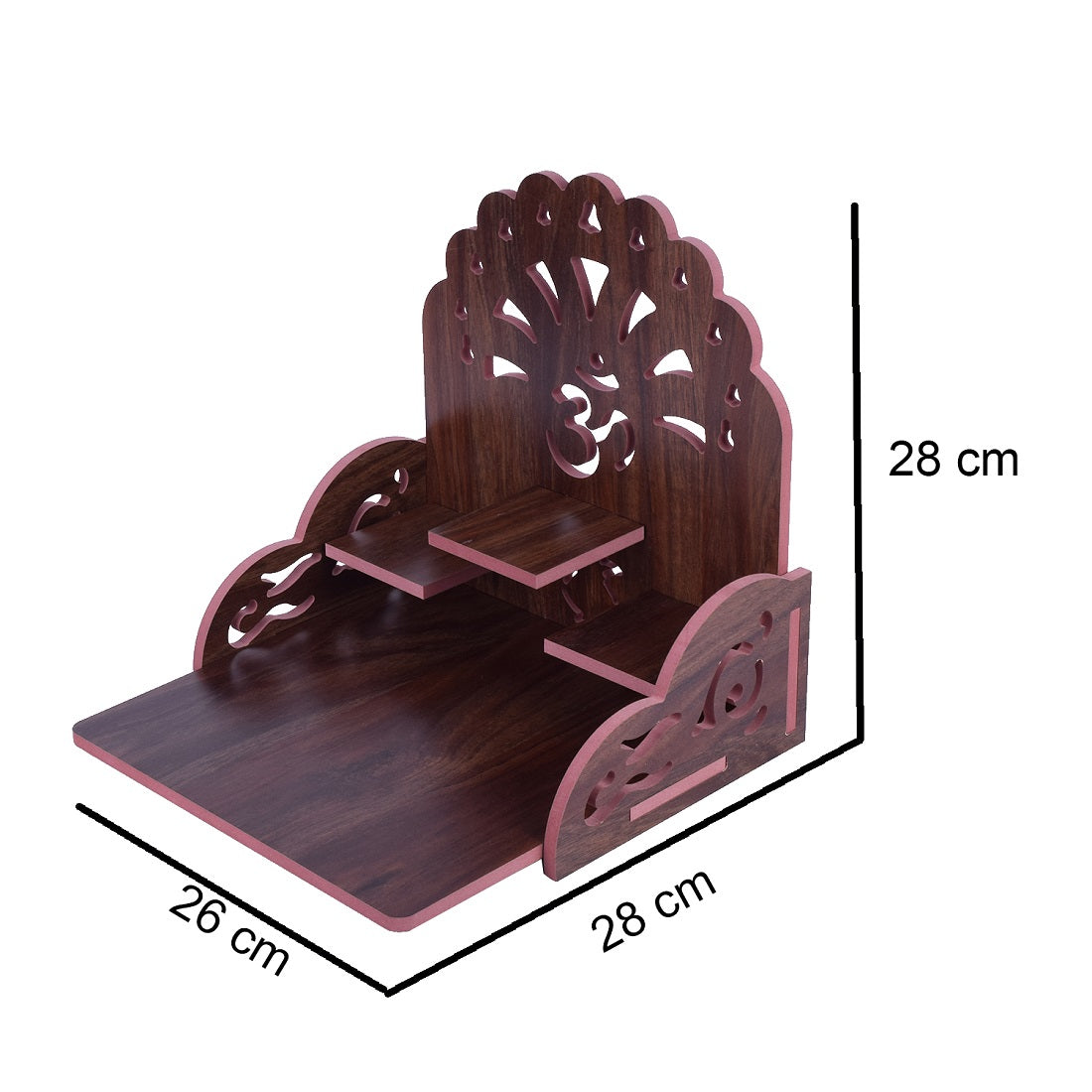 Home Decor Beautiful Wooden Temple, Wall Hanging and Table Top Home Temple