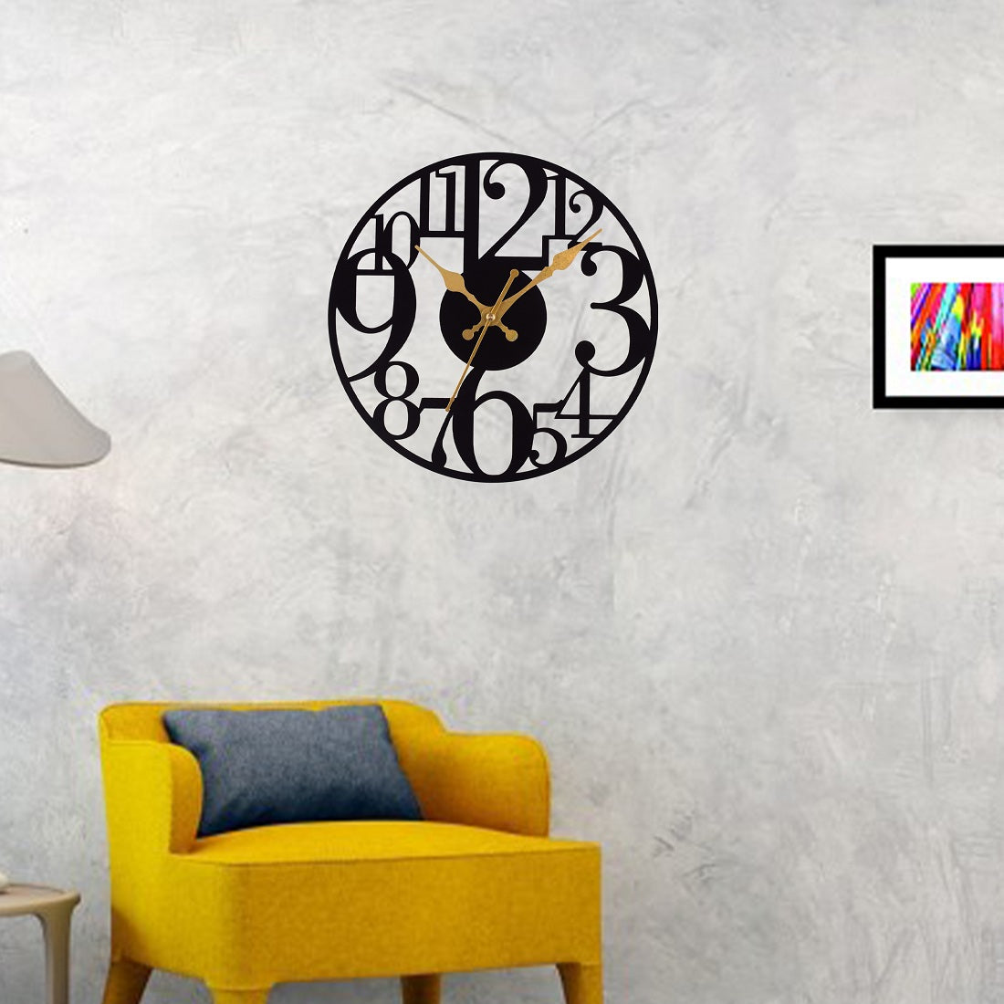 Metal Wall Clock for Living Room, Bedroom, Office, Kitchen, Home and Hall