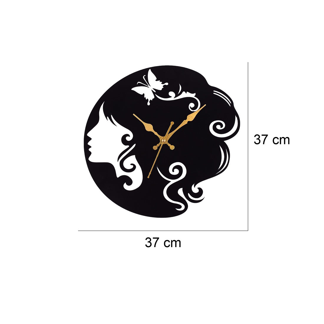 Metal wall clock for home or office, best for gift