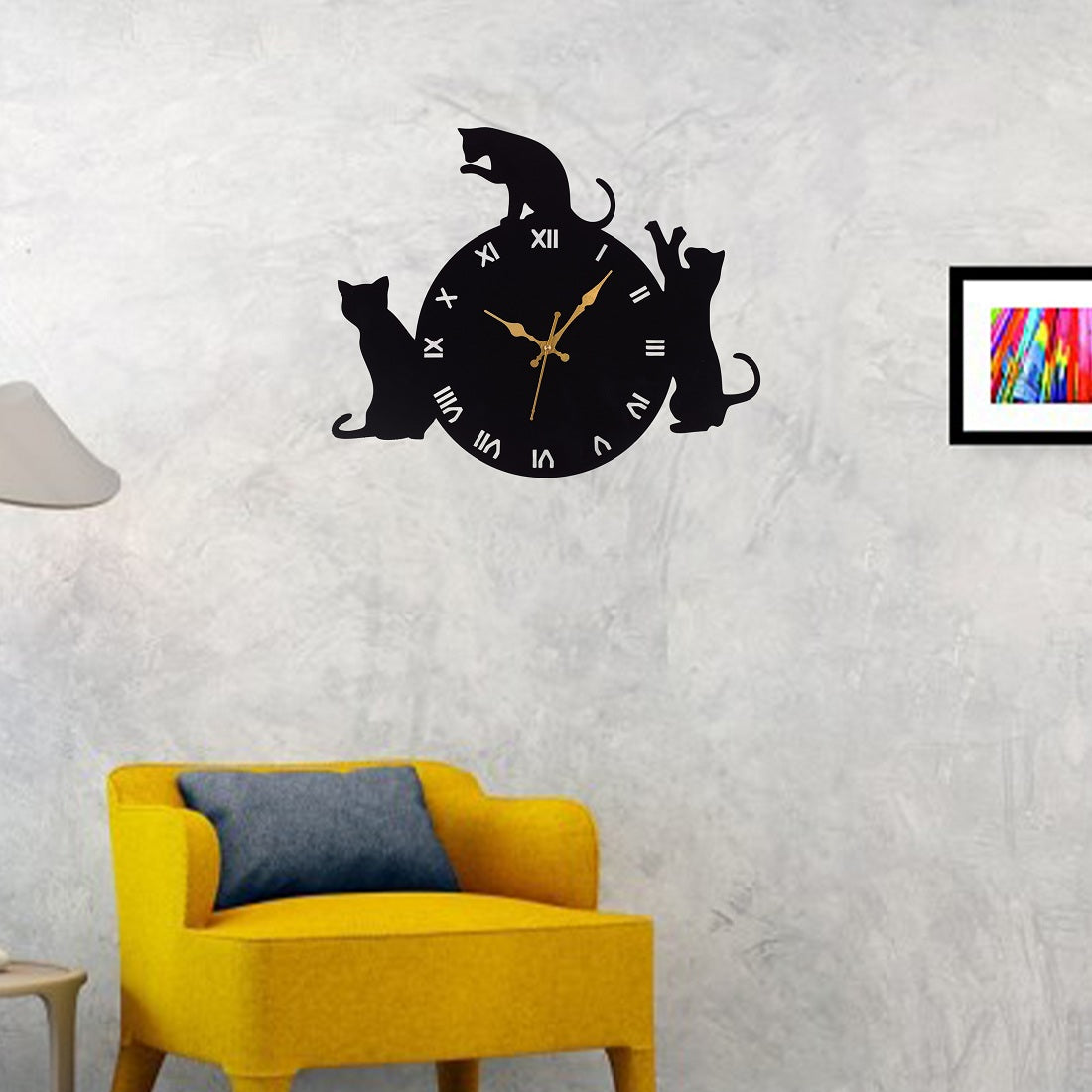 Metal Wall Clock for Living Room, Bedroom, Office, Kitchen, Home and Hall