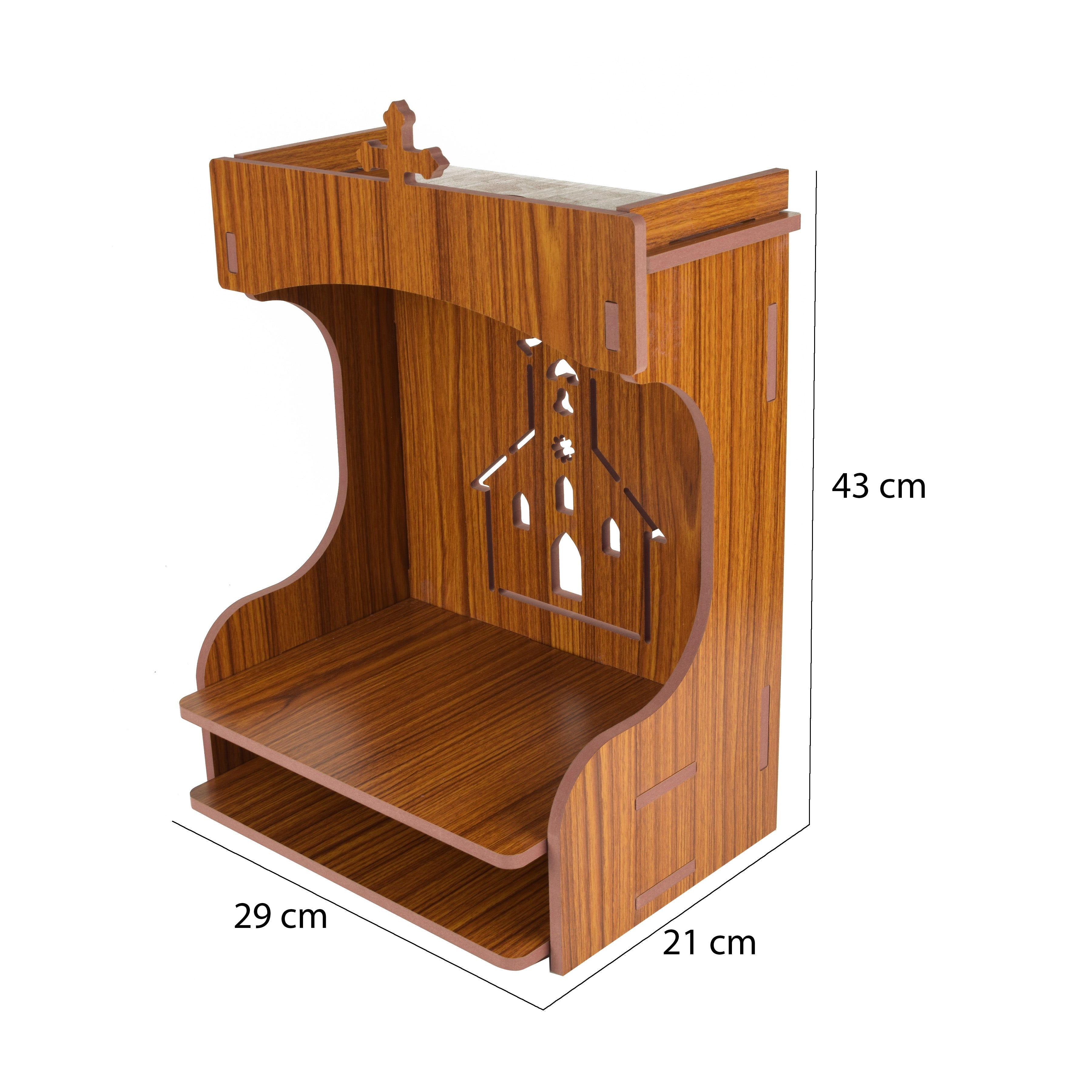 Christian Wooden Wall Hanging Temple for Home and Shop,Office and Home showpiece Temple