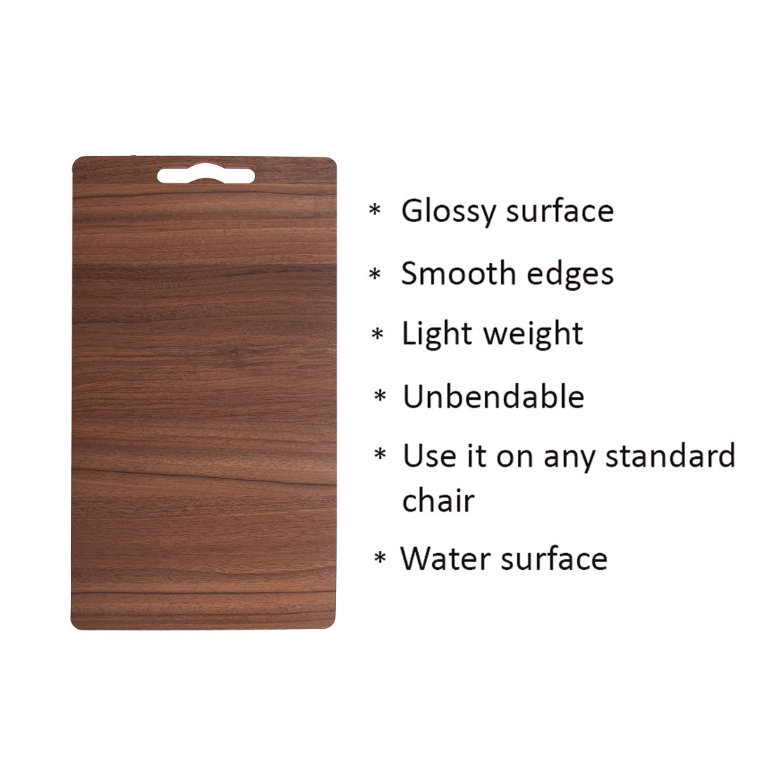 Wooden Light brown Color Rectangular shape Study pad