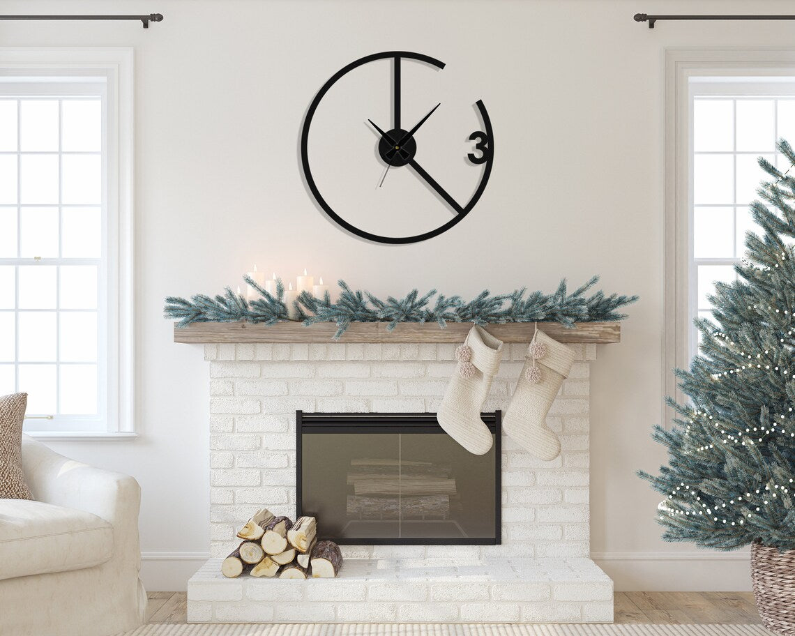 Handicraft Metal Wall Clock for Living Room