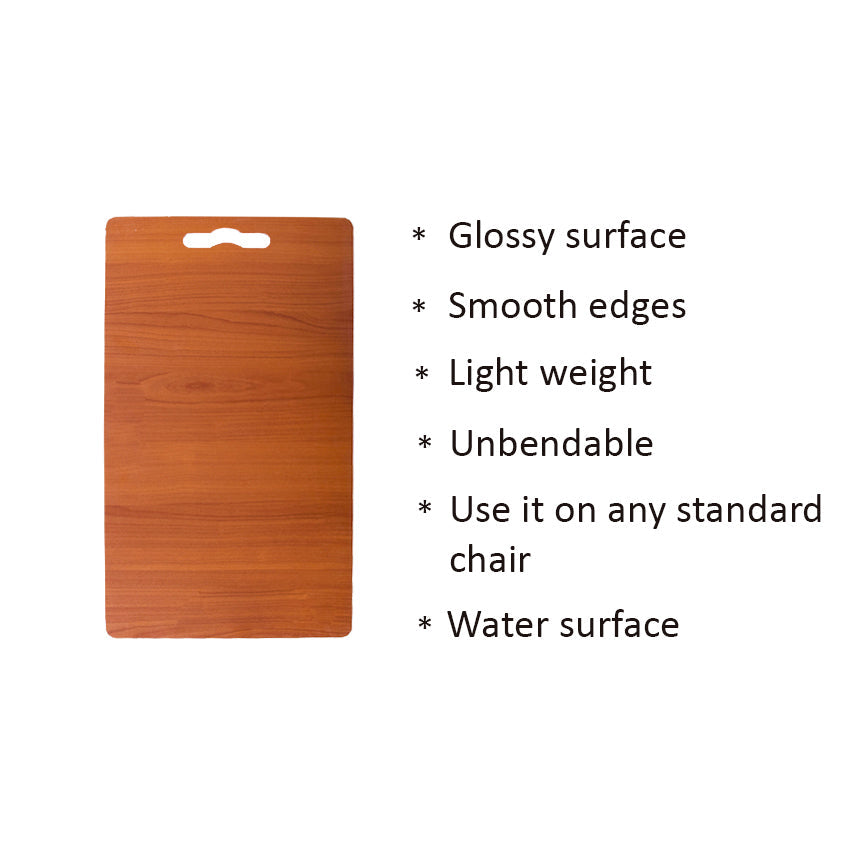 Wooden Orange Color Rectangular shape Study pad ( 59 Cm x 31 Cm )