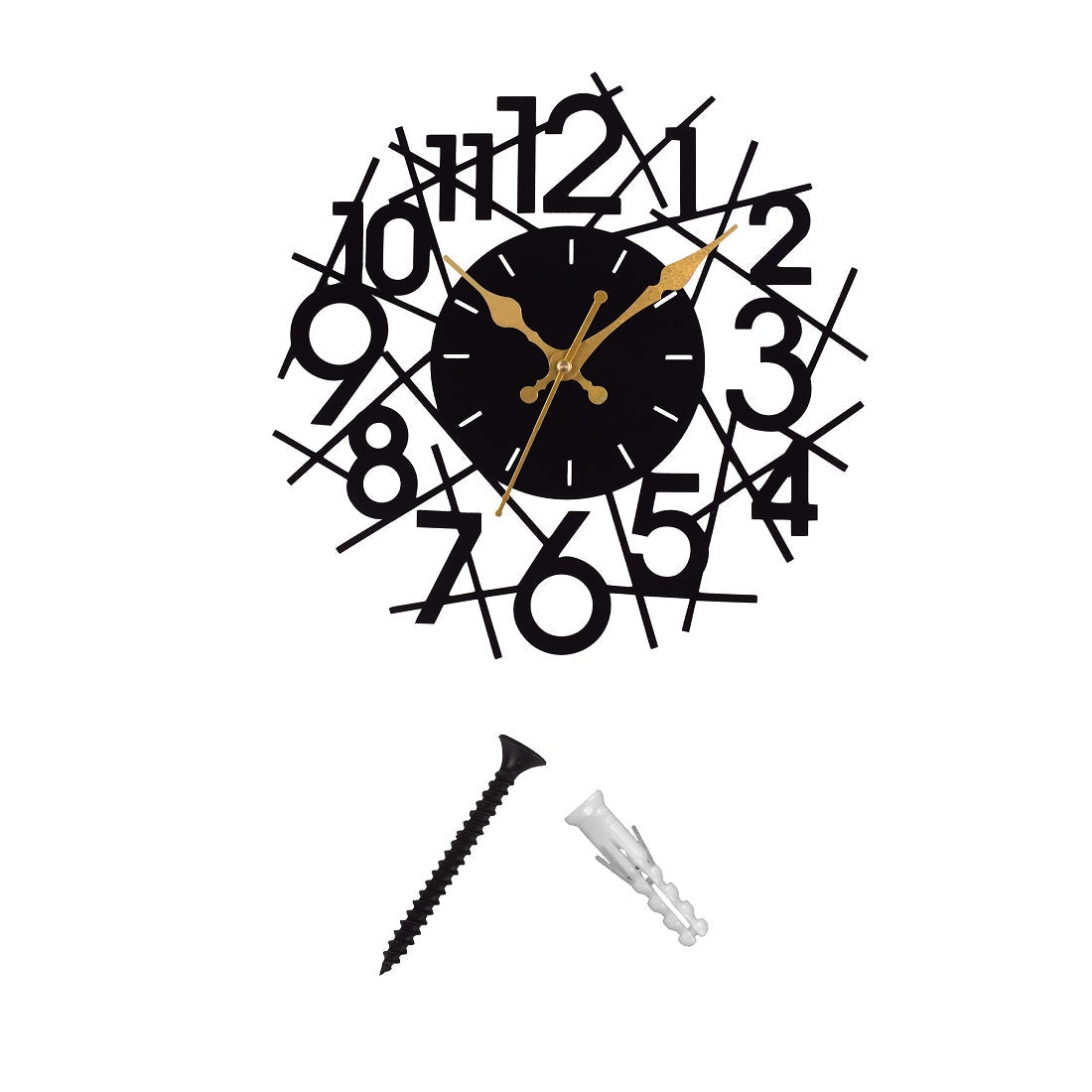 Metal Wall Clock for Living Room, Bedroom, Office, Kitchen, Home and Hall