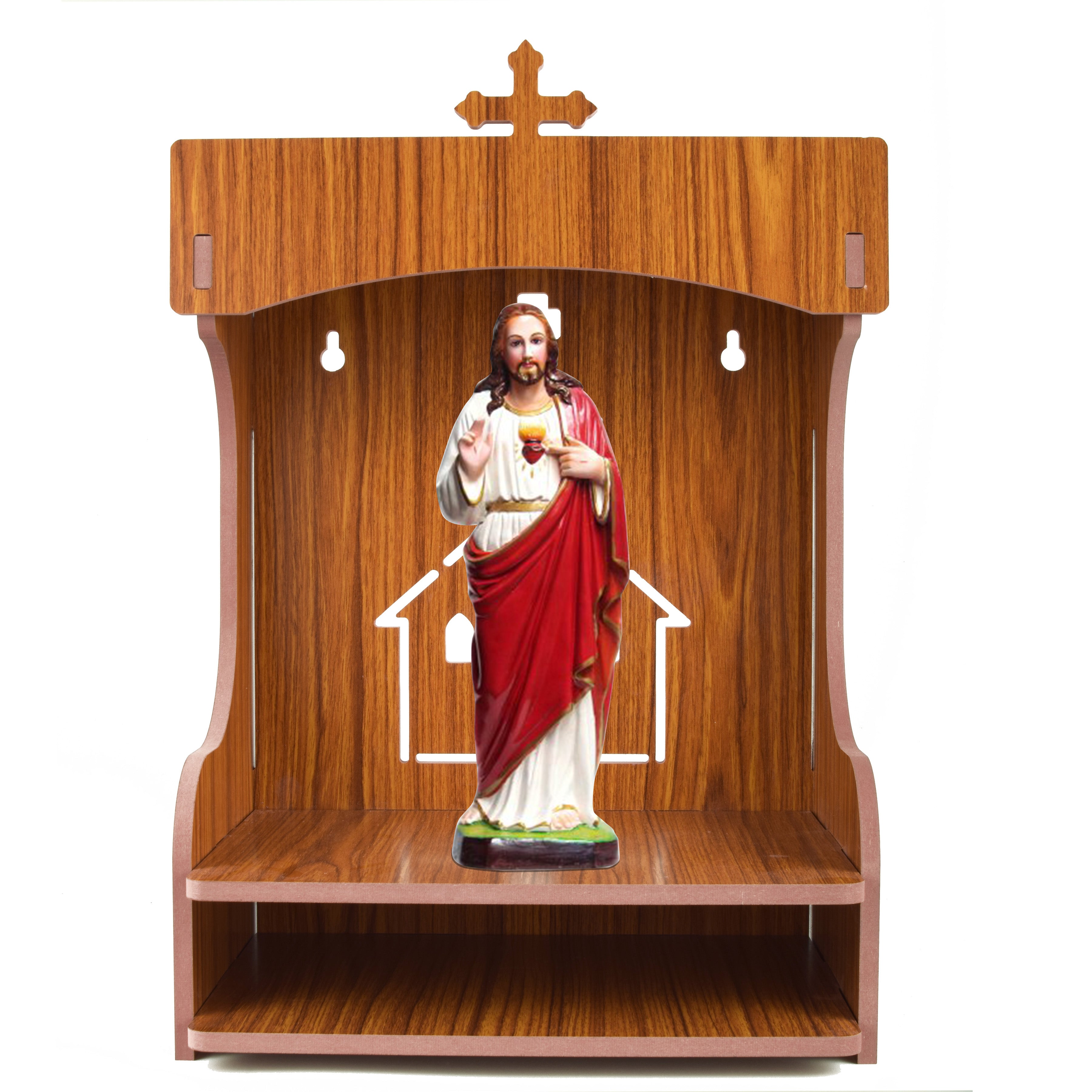 Christian Wooden Wall Hanging Temple for Home and Shop,Office and Home showpiece Temple