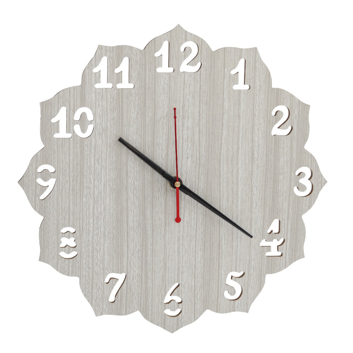 Wooden Wood Carving Wall Clock for Home, Hall, Bedroom, Living Room & Office