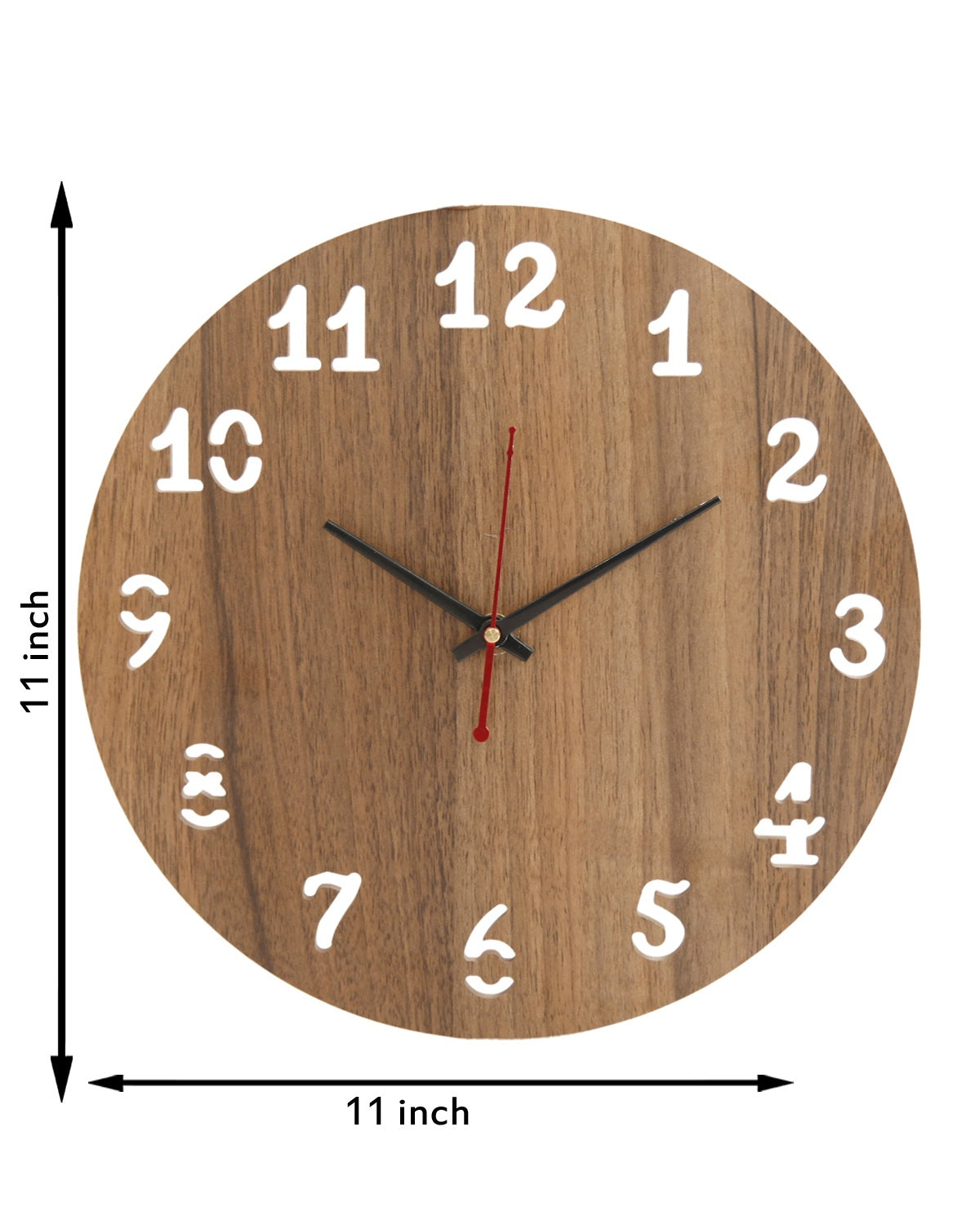 Wooden Wood Carving Wall Clock for Home, Hall, Bedroom, Living Room & Office