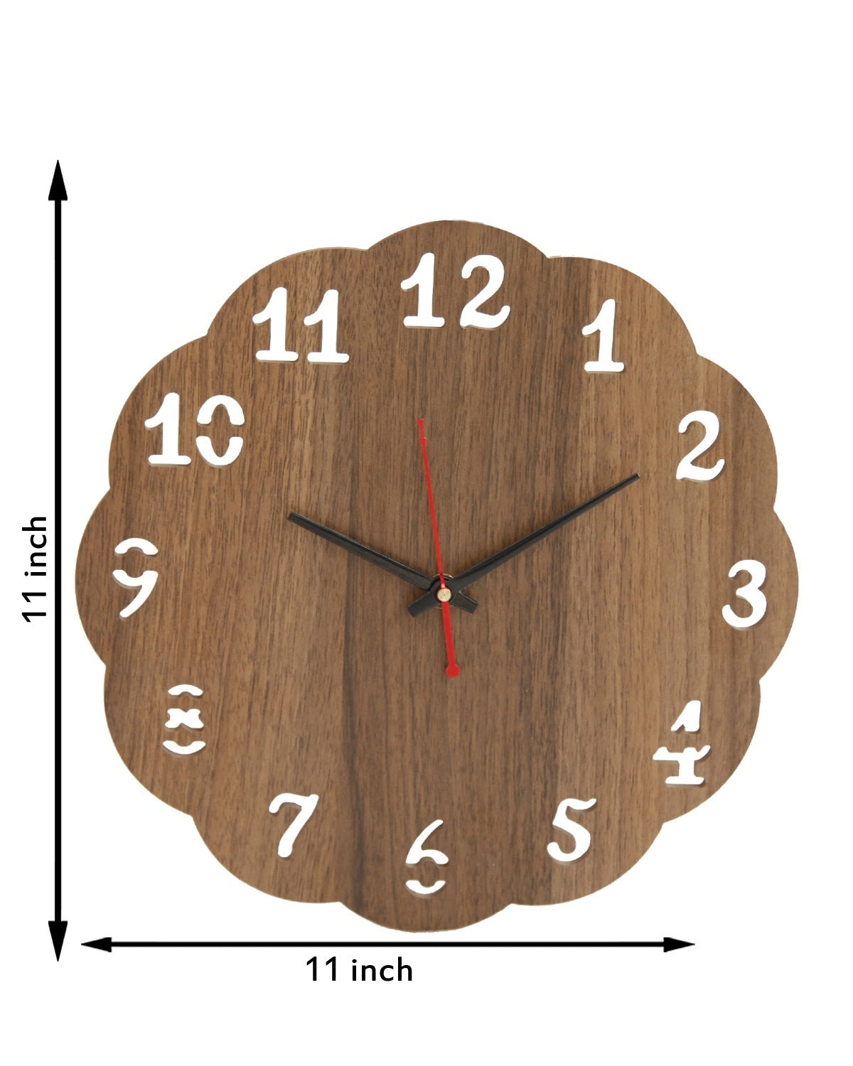 Wooden Wood Carving Wall Clock for Home, Hall, Bedroom, Living Room & Office