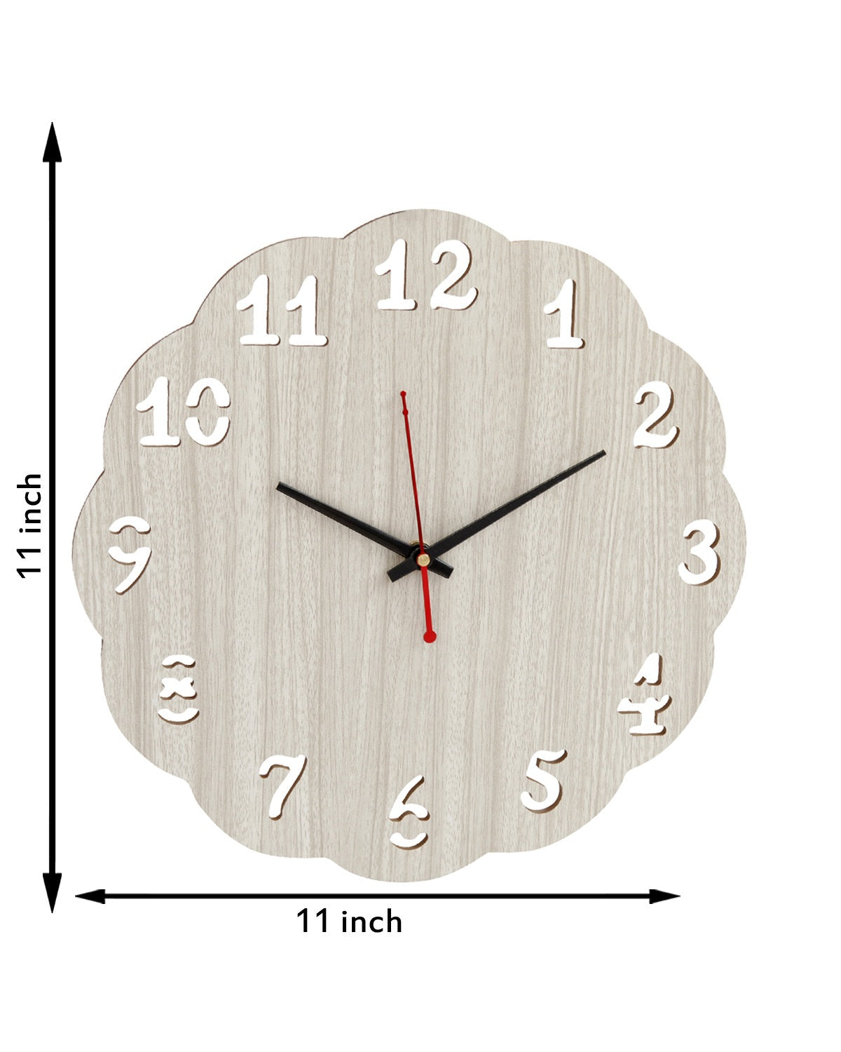 Wooden Wood Carving Wall Clock for Home, Hall, Bedroom, Living Room & Office