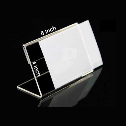 Clear Acrylic Display Stand 6 INCH  x 4 INCH Size ( 6 PICES COMBO )