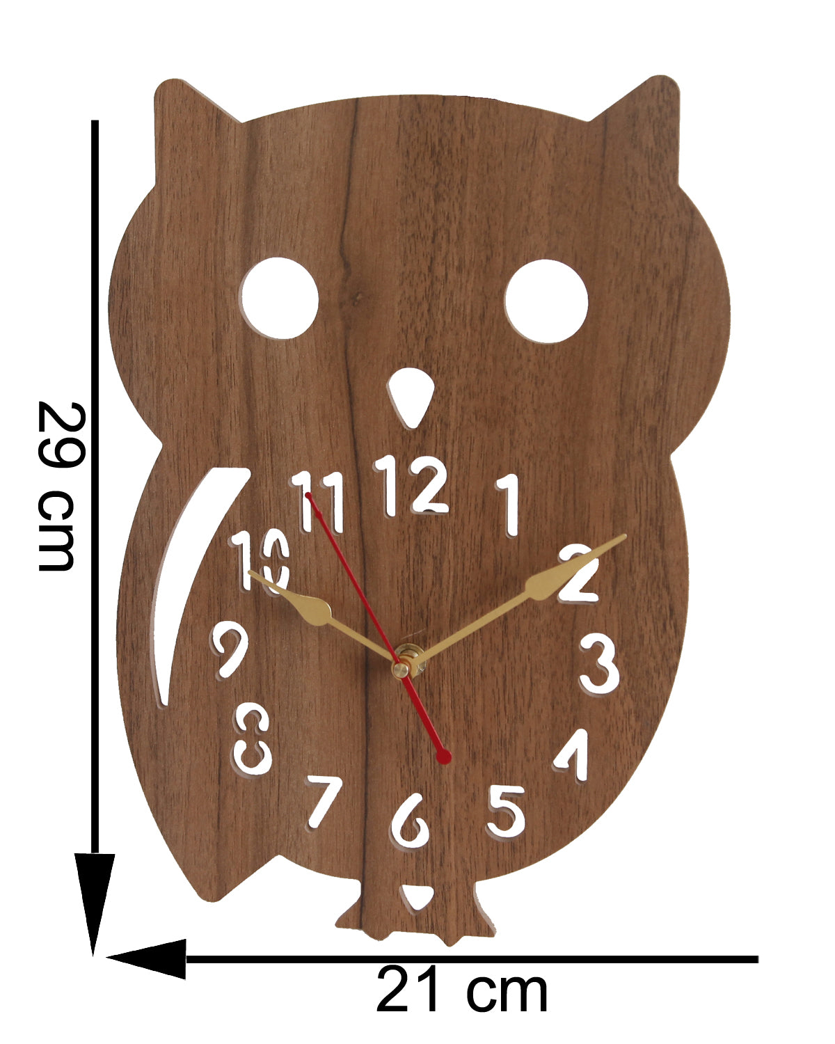 Wooden Wood Carving Wall Clock for Home, Hall, Bedroom, Living Room & Office