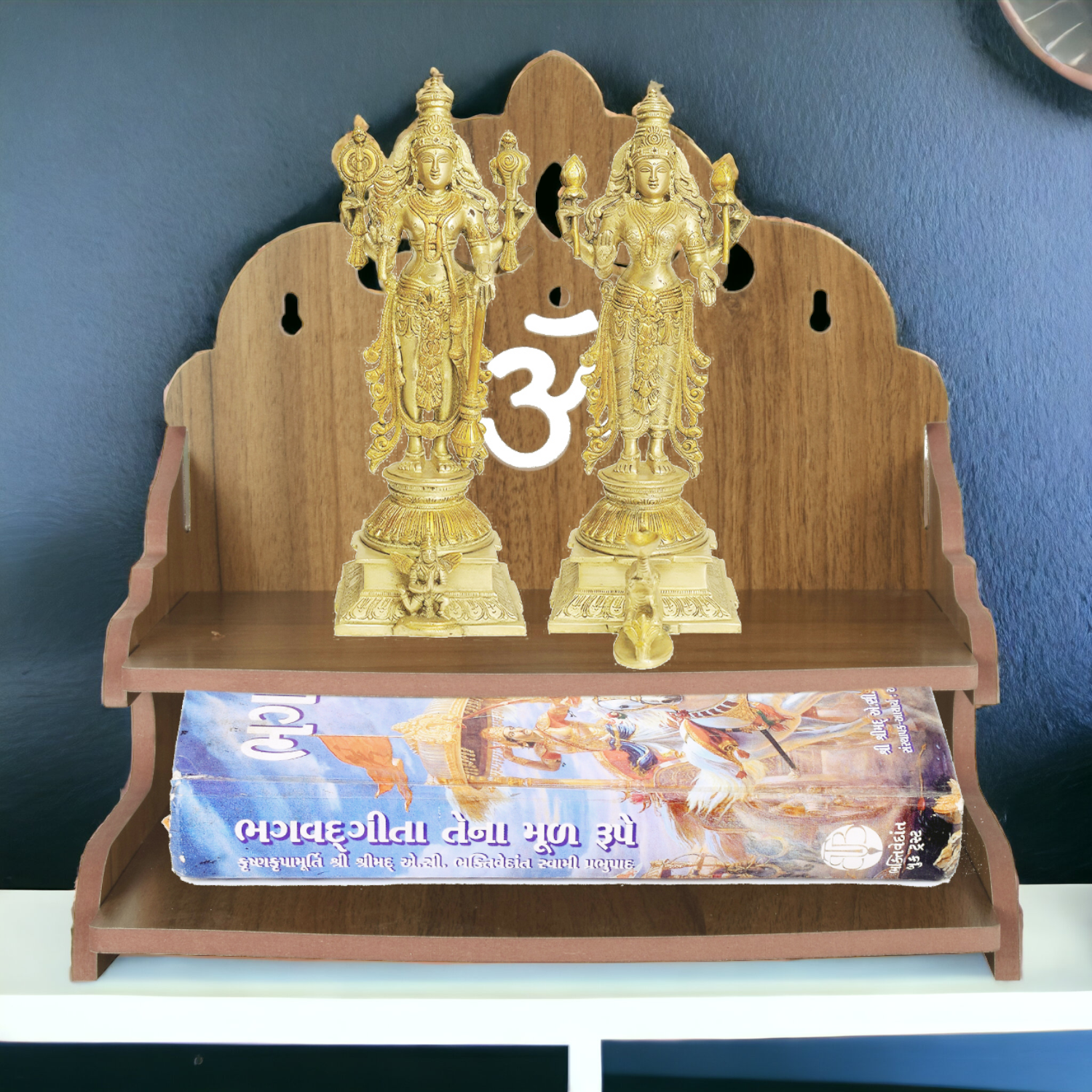 Handmade Beautiful Wooden Temple Wall Hanging and Table Top Home Temple