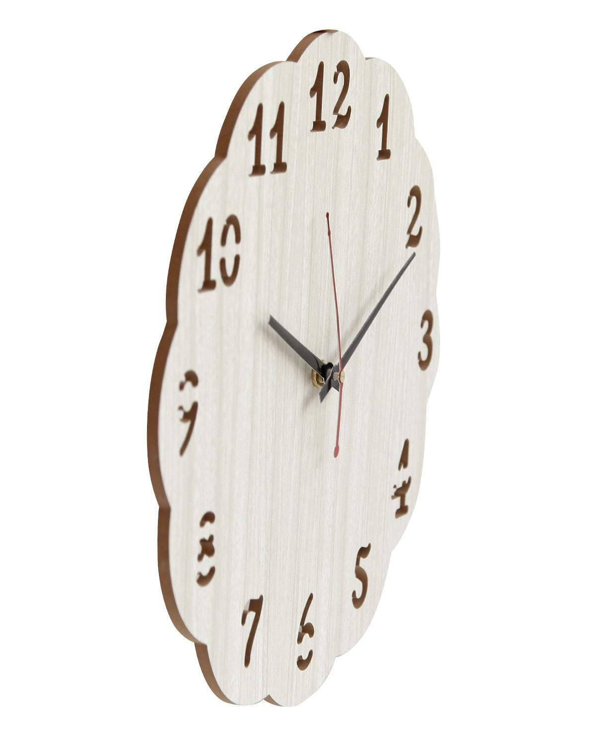 Wooden Wood Carving Wall Clock for Home, Hall, Bedroom, Living Room & Office