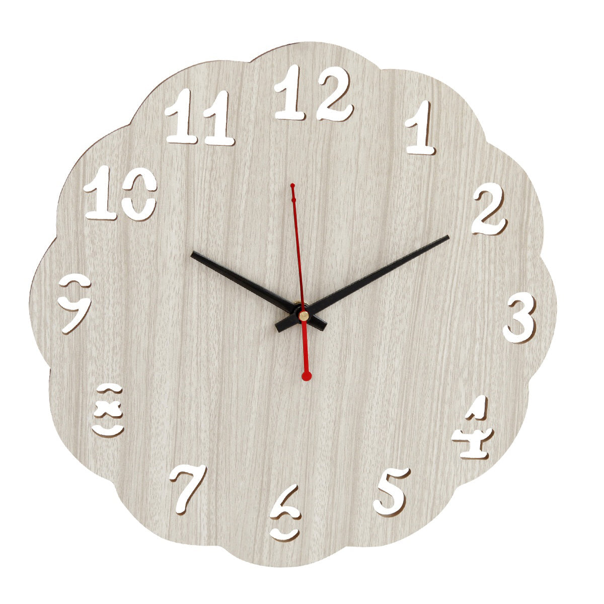 Wooden Wood Carving Wall Clock for Home, Hall, Bedroom, Living Room & Office