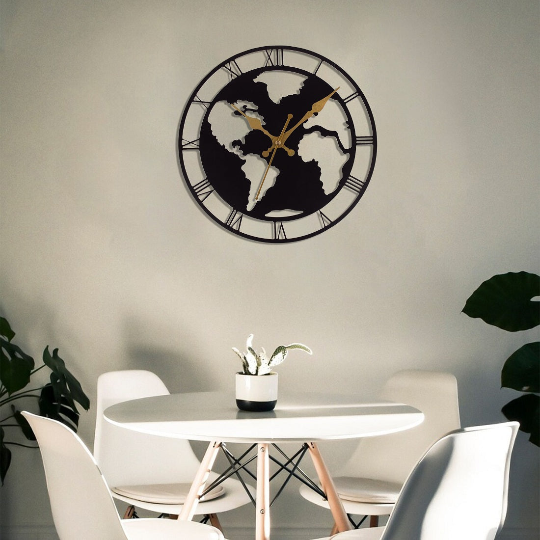 Handicraft Metal Wall Clock for Living Room