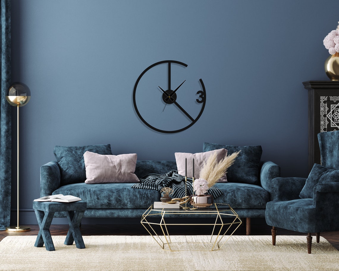 Handicraft Metal Wall Clock for Living Room