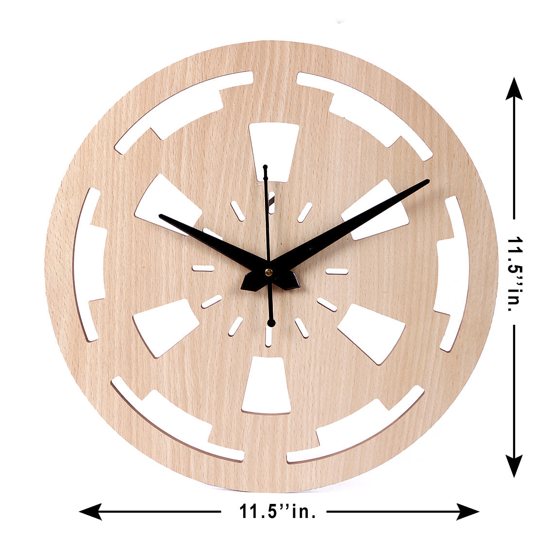 Wooden Wood Carving Wall Clock for Home, Hall, Bedroom, Living Room & Office