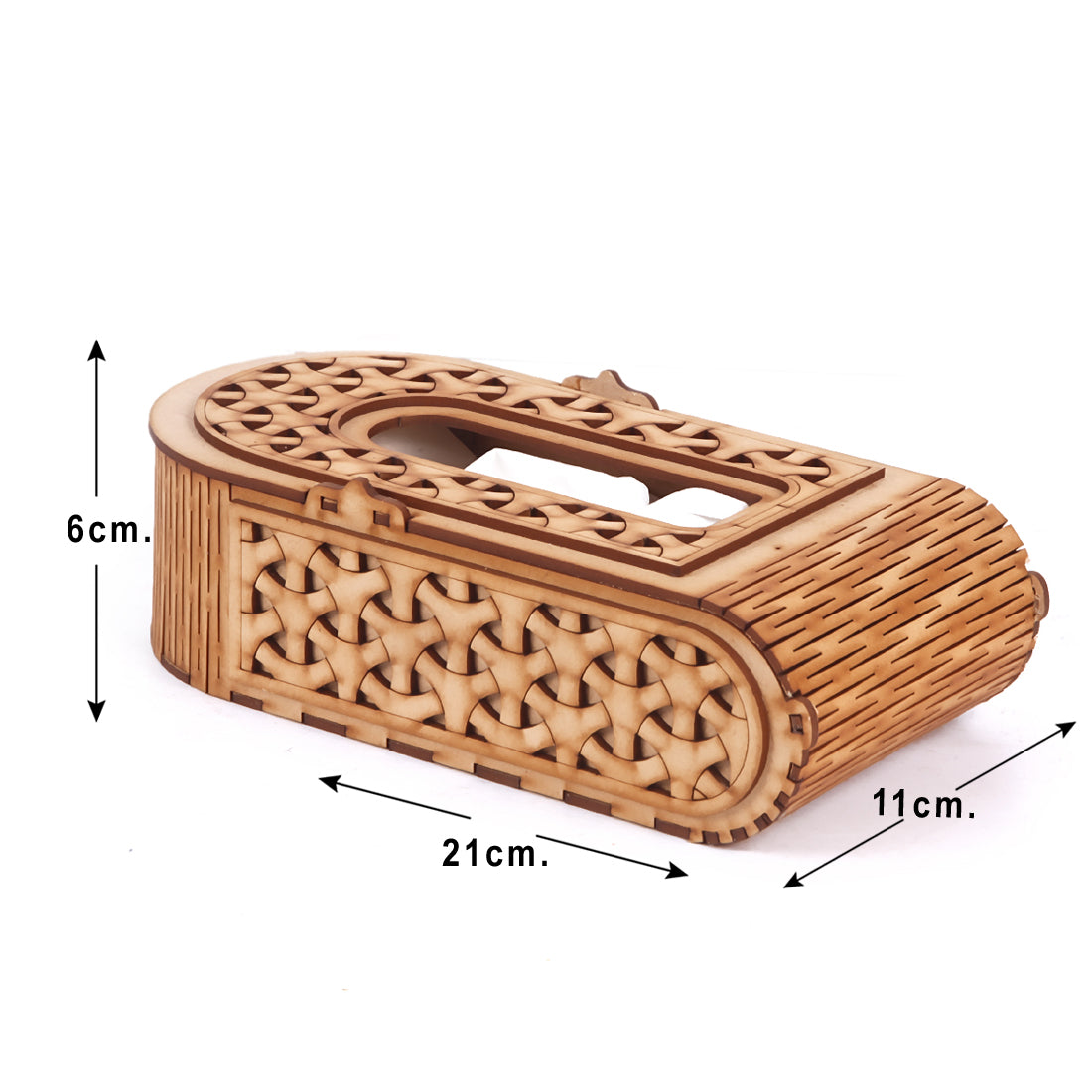 Tissue Paper Holder Decorative and Stylish Wooden Tissue Box for Car, Home, Office Desk, Bathroom and Cafeteria Facial Paper Napkin Holder Case