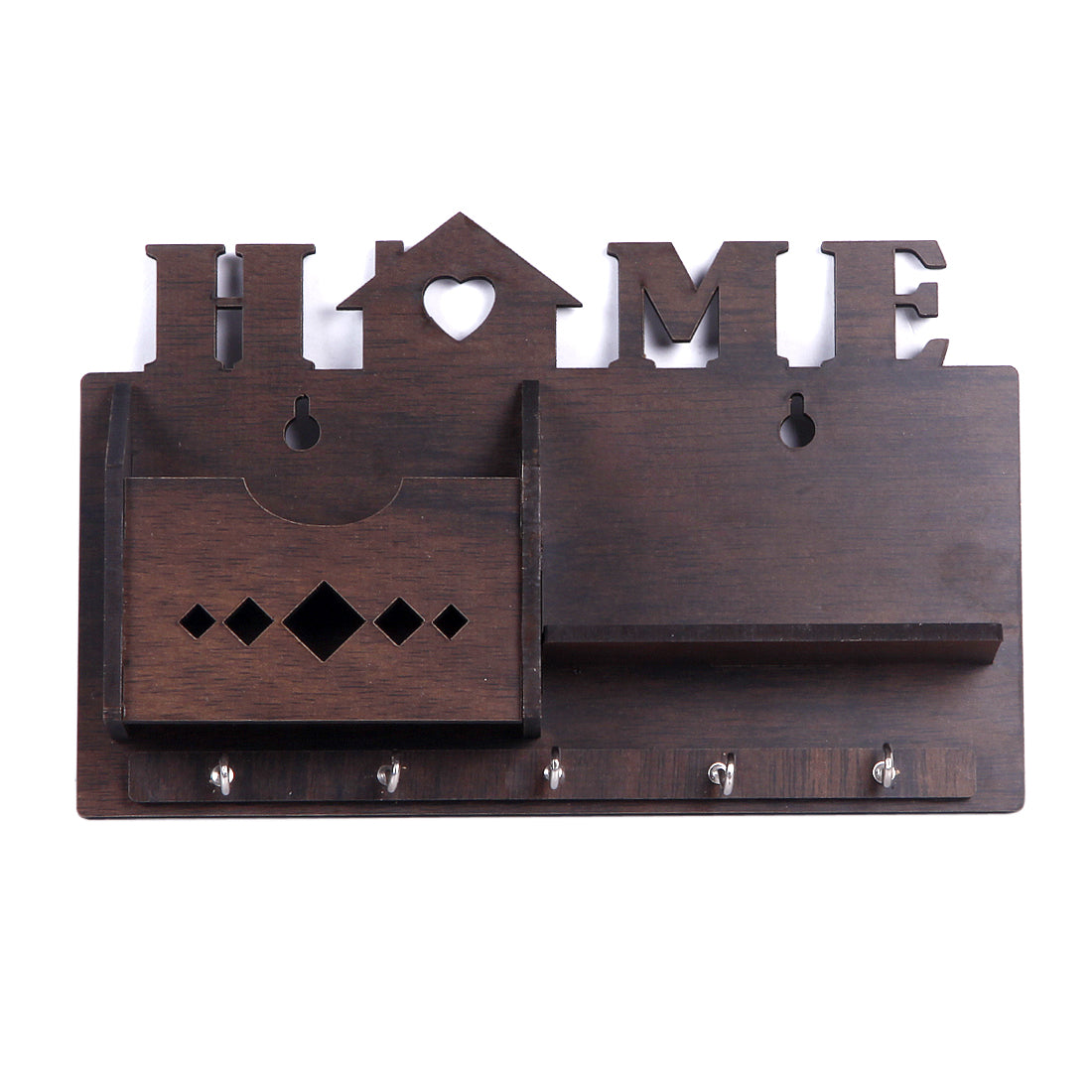 Wooden Home Design Key Holder (14cm x 23cm x 5cm)