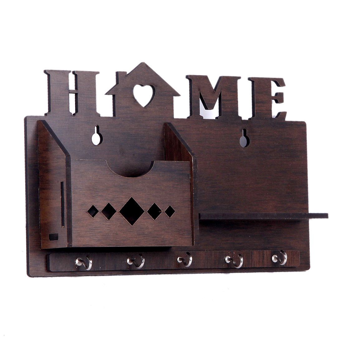 Wooden Home Design Key Holder (14cm x 23cm x 5cm)