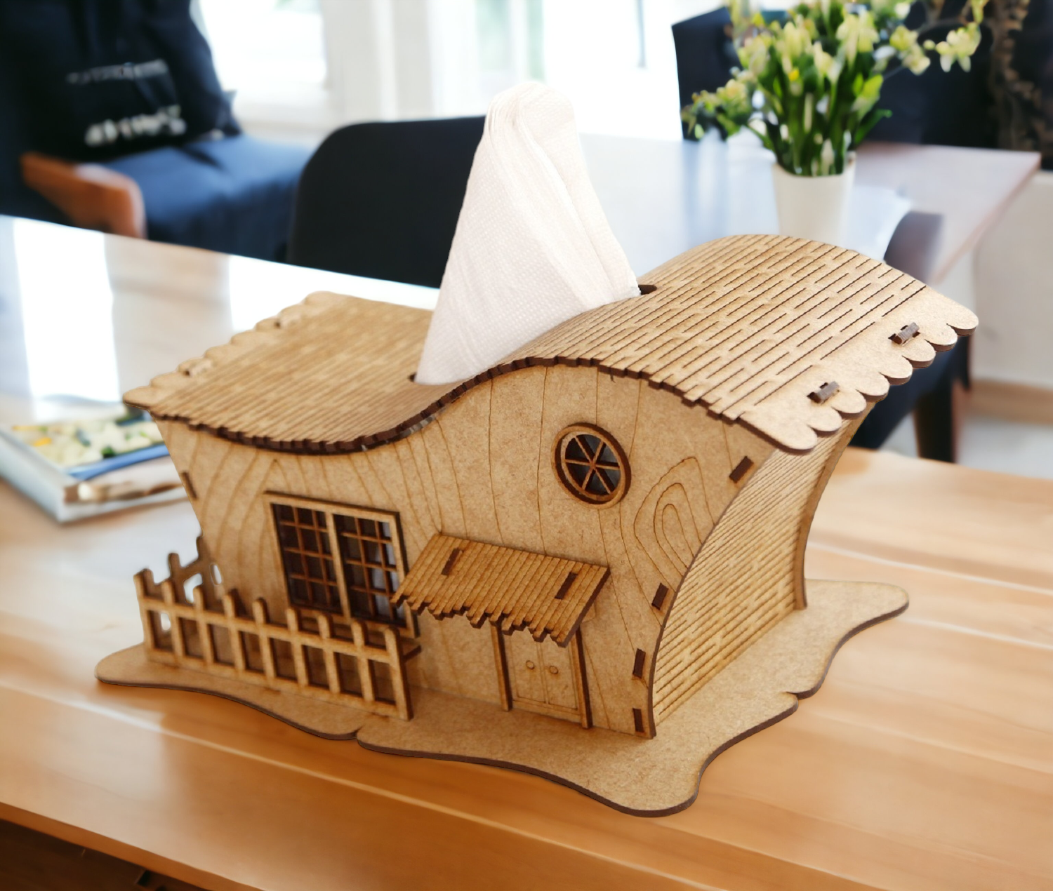 Wooden Tissue Paper Holder Box, Dining Table Tissue Stand, Car Bathroom Tissue Holder Box, Tissue Storage Organizer Box