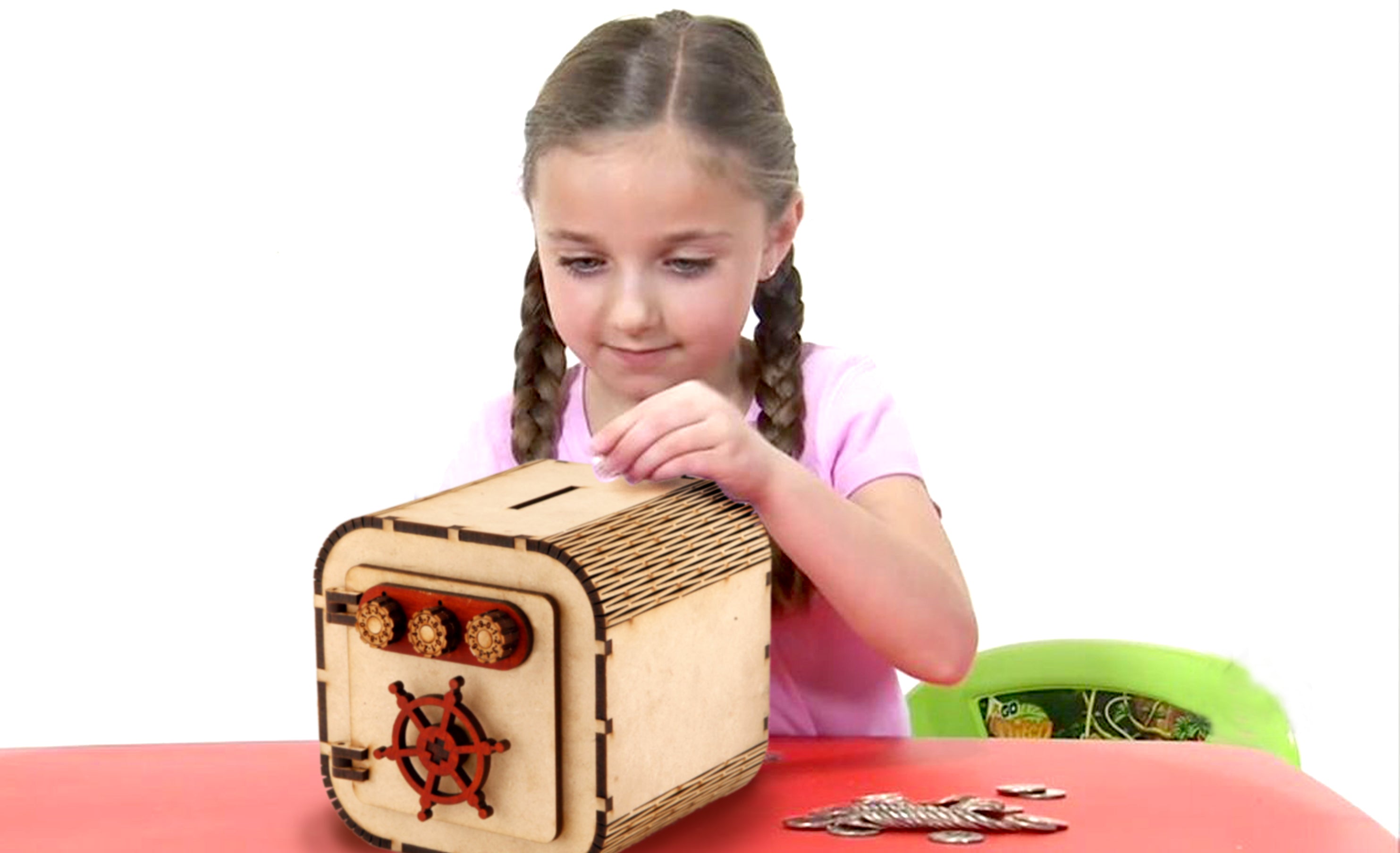 Wooden Coin Money Piggy Bank Coin Box Birthday Gifts for Kids, Boys, Girls & Adult