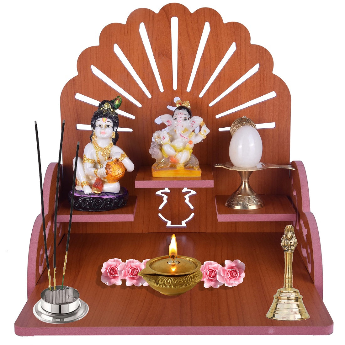 Wooden Ganesha Design Small Temple