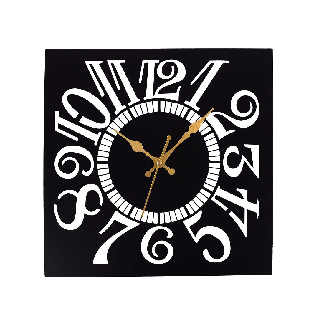 Metal Wall Clock for Living Room, Bedroom, Office, Kitchen, Home and Hall