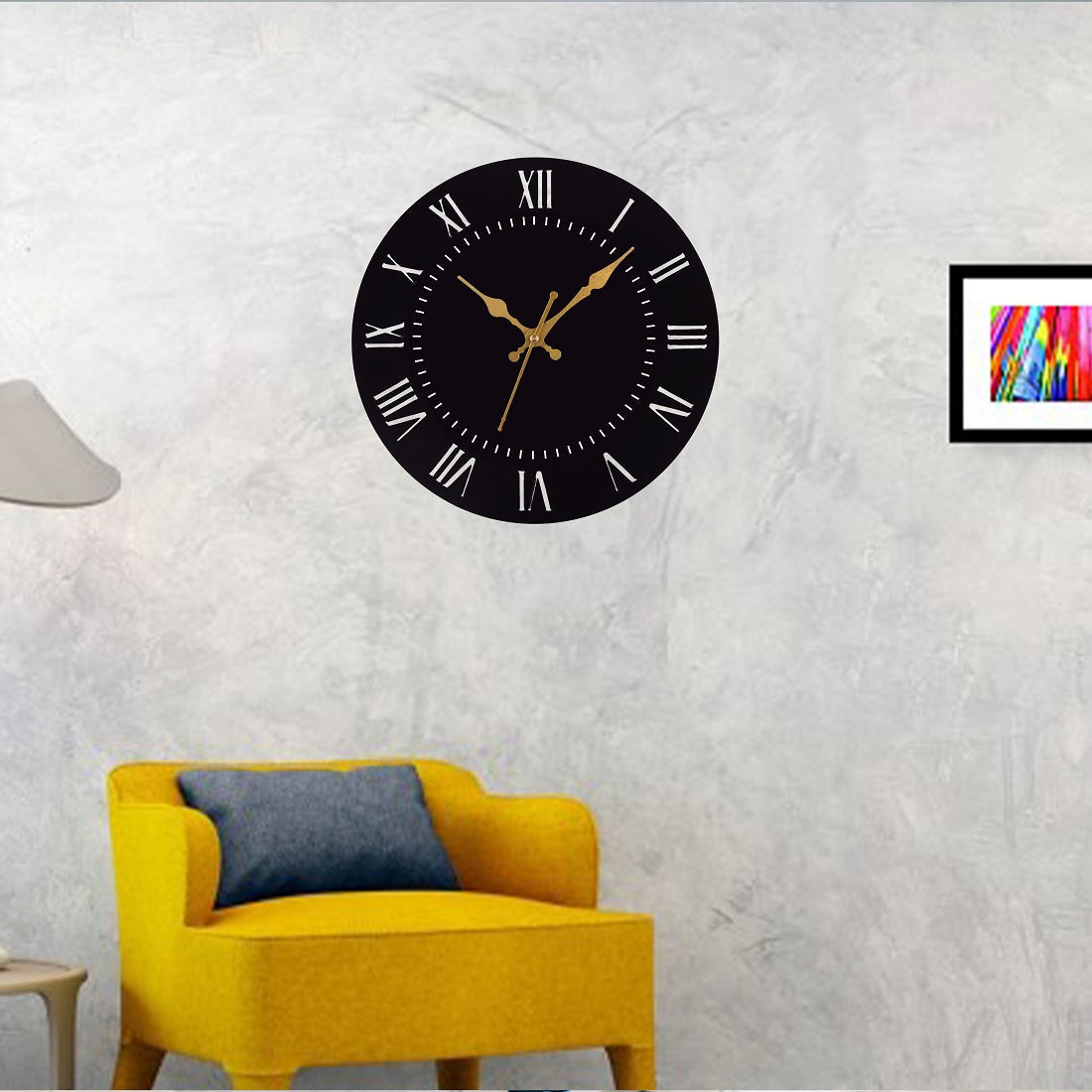 Metal Wall Clock for Living Room, Bedroom, Office, Kitchen, Home and Hall