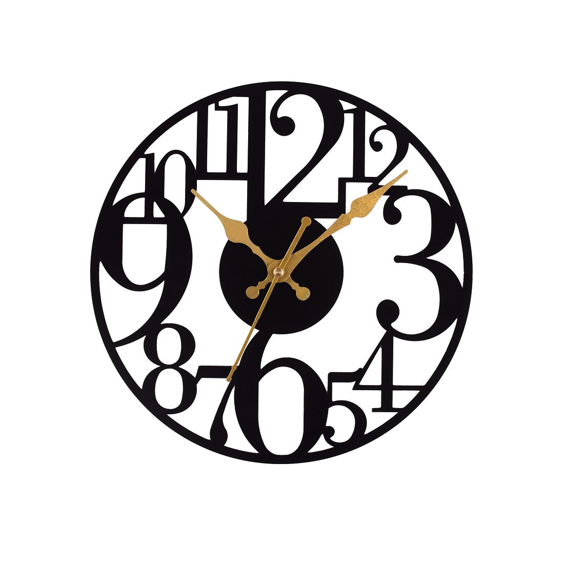 Metal Wall Clock for Living Room, Bedroom, Office, Kitchen, Home and Hall